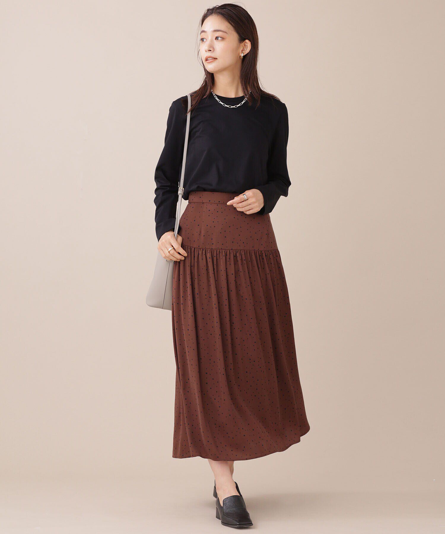 nano･universe「ランダムドットティアードスカート」|スカート|