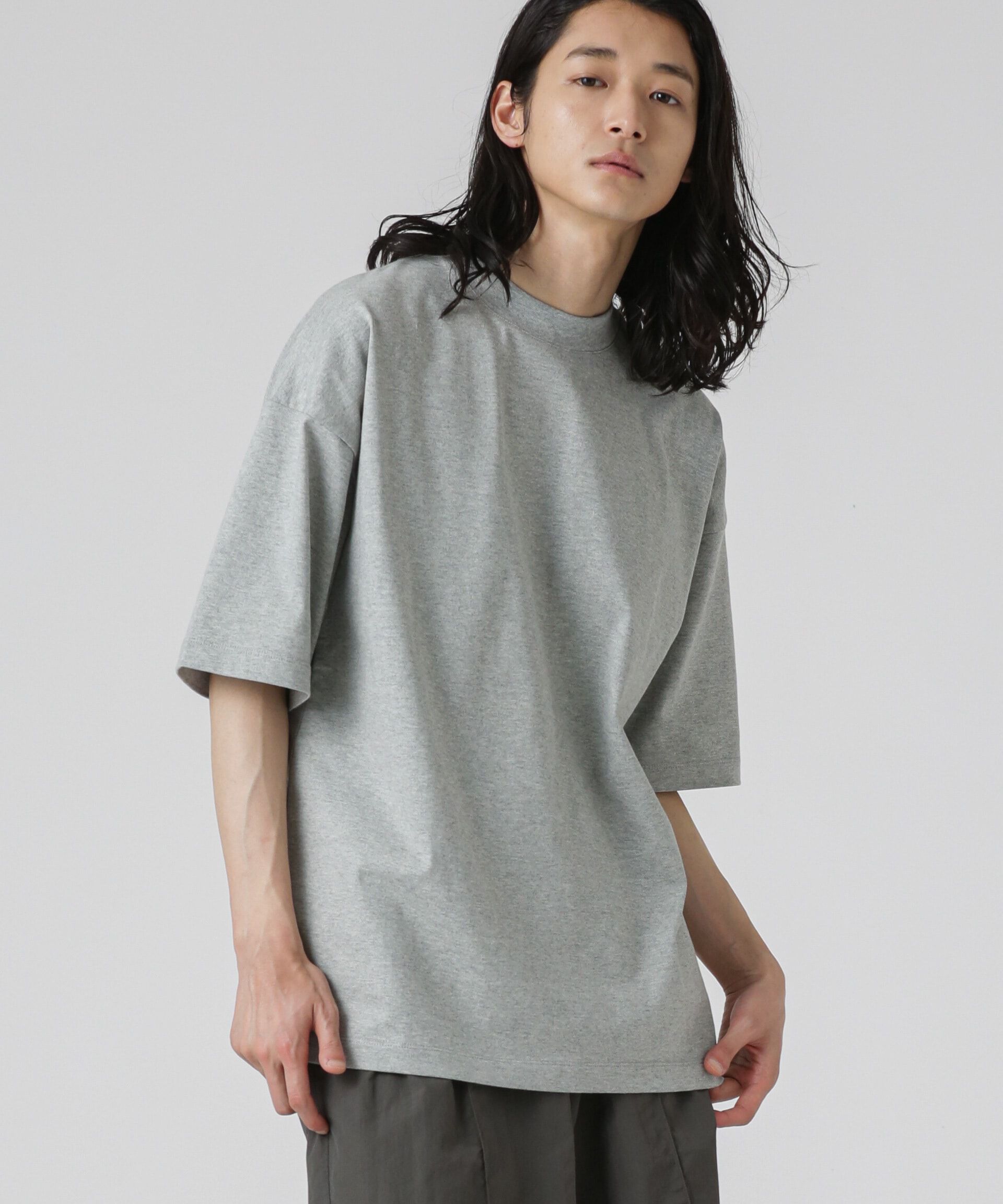 nano･universe「Anti Soaked 汗染み防止 クルービッグTシャツ」|Tシャツ・カットソー|