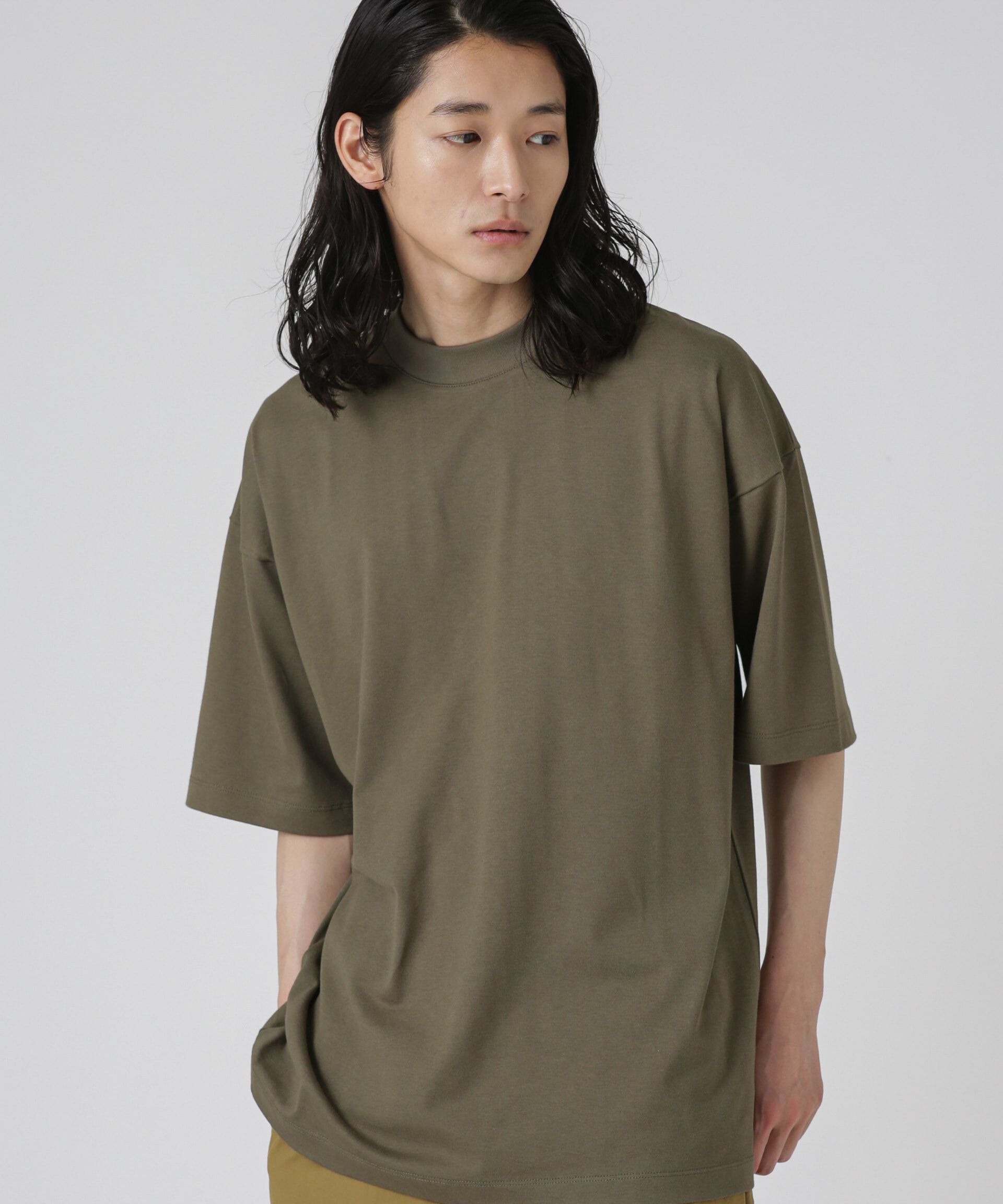 nano･universe「Anti Soaked 汗染み防止 クルービッグTシャツ」|Tシャツ・カットソー|