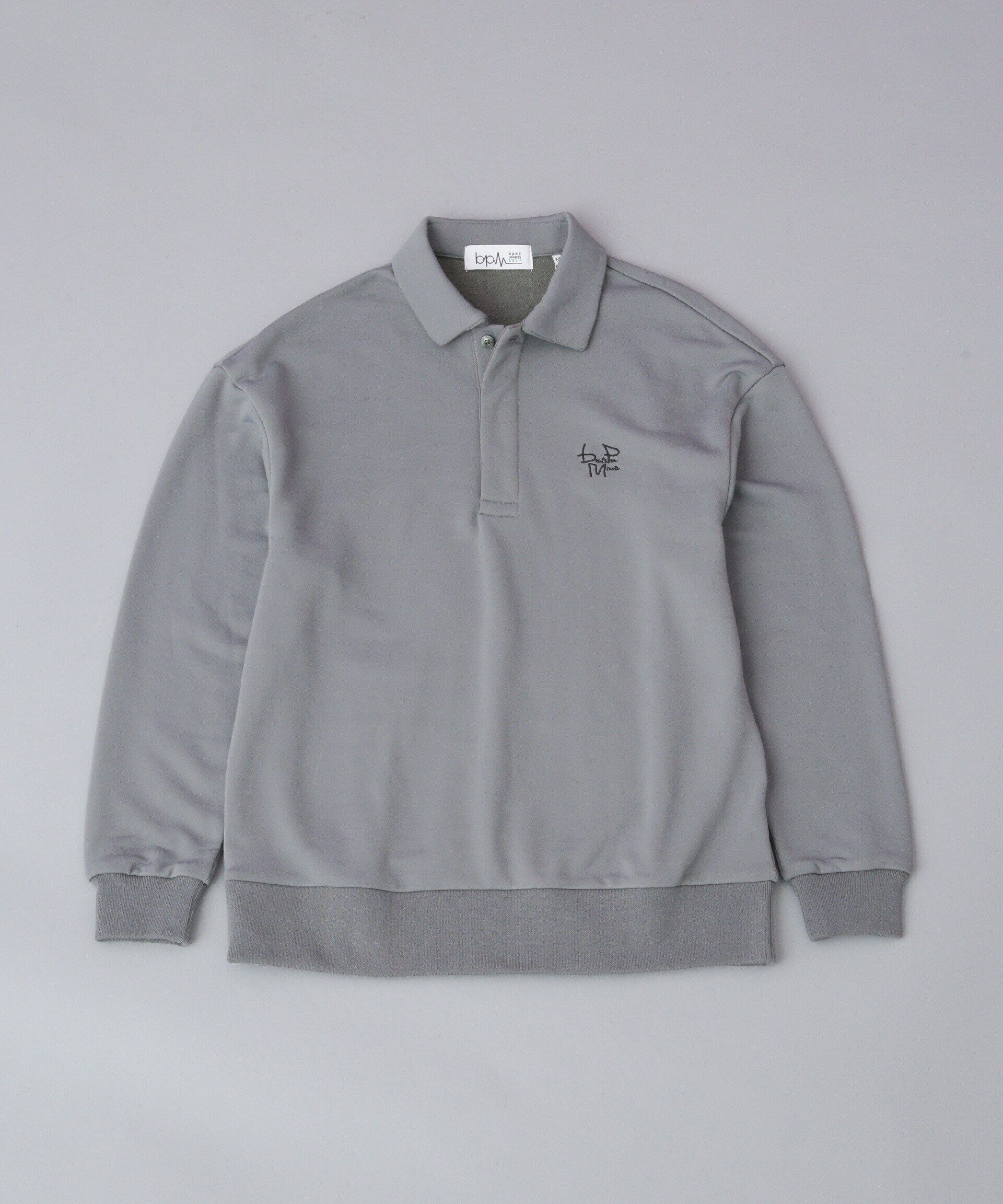 nano･universe「beats per minute/スウェットライクポロシャツ」|Tシャツ・カットソー|グレー