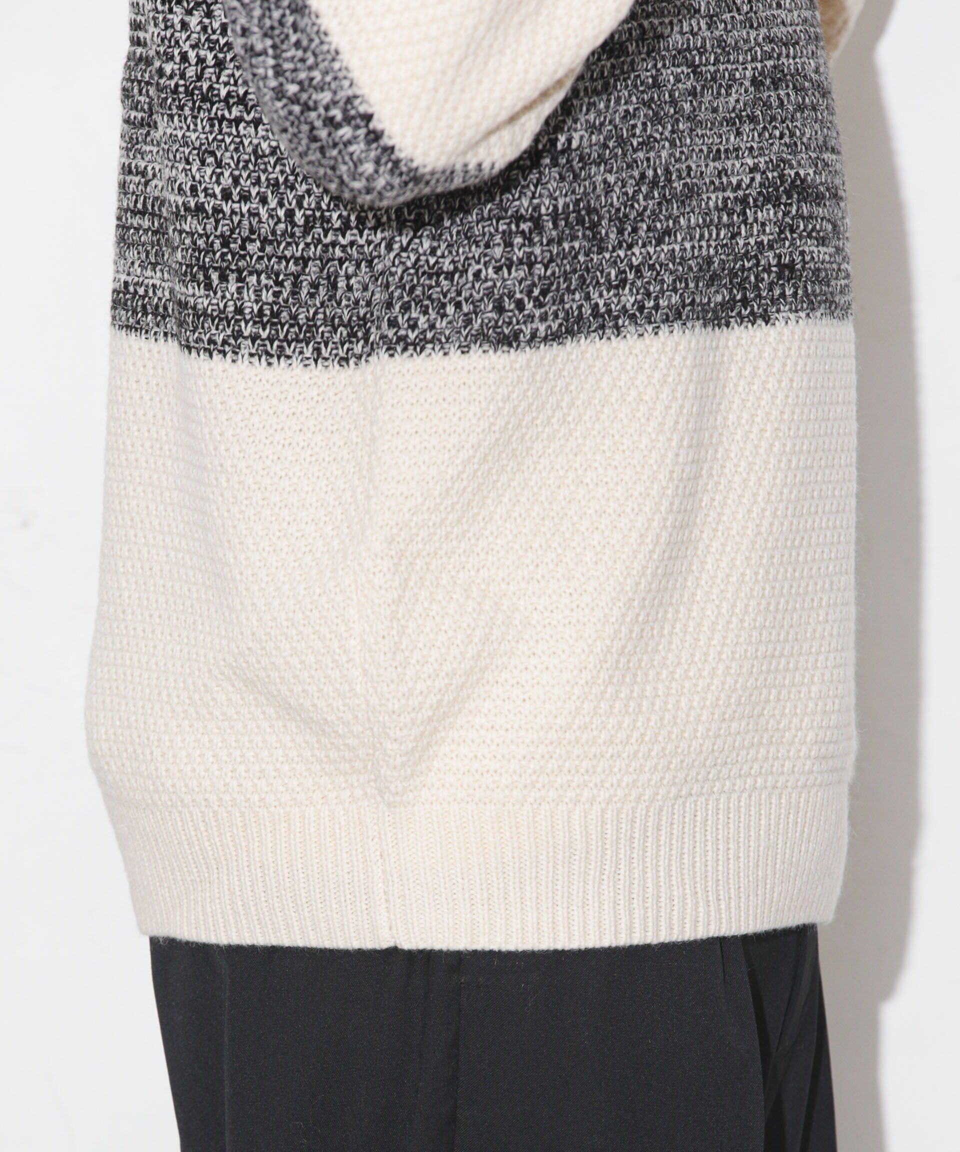 nano･universe「グラデーションワイドボーダーニット」|ニット・セーター|