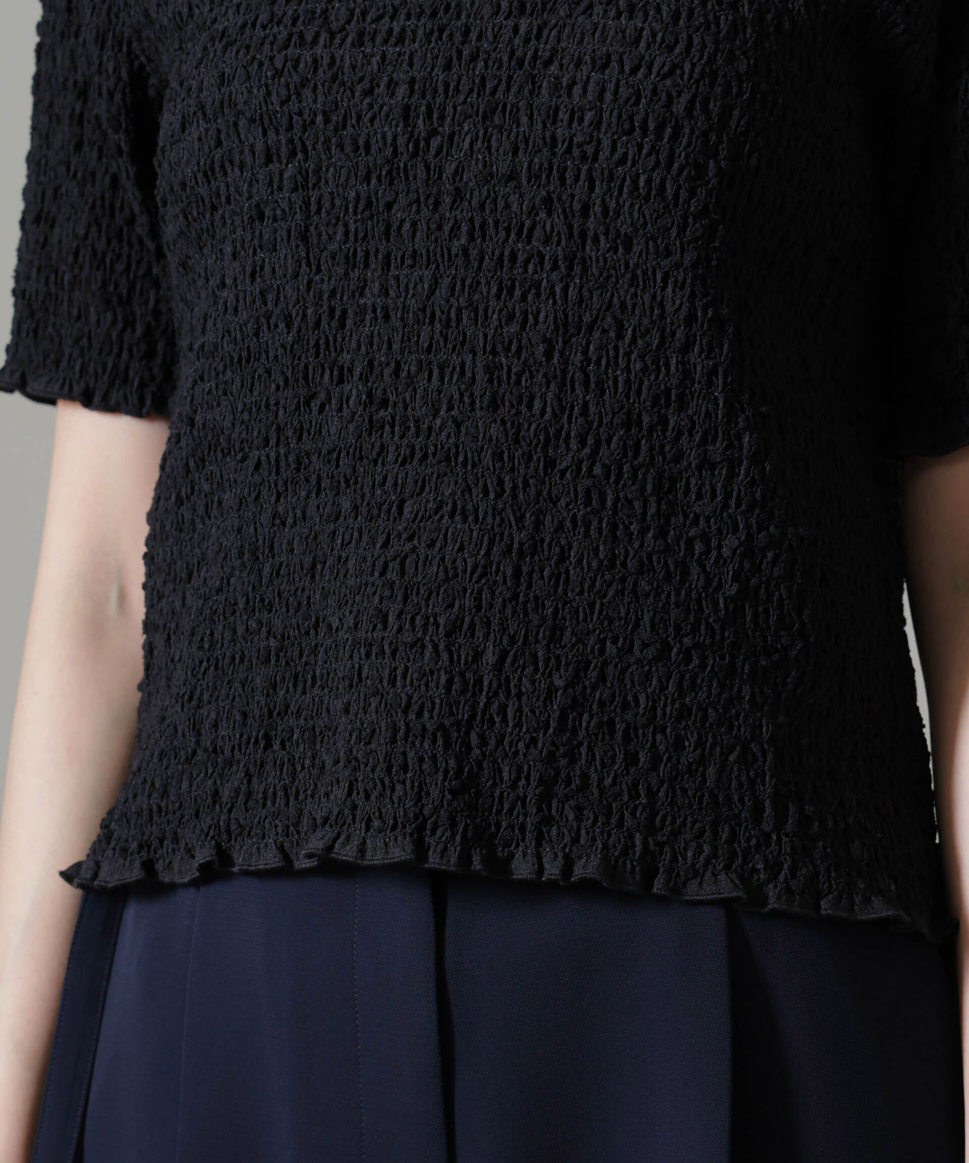 nano･universe「ファンシーシャーリングバックオープントップス(セットアップ可)」|シャツ・ブラウス|