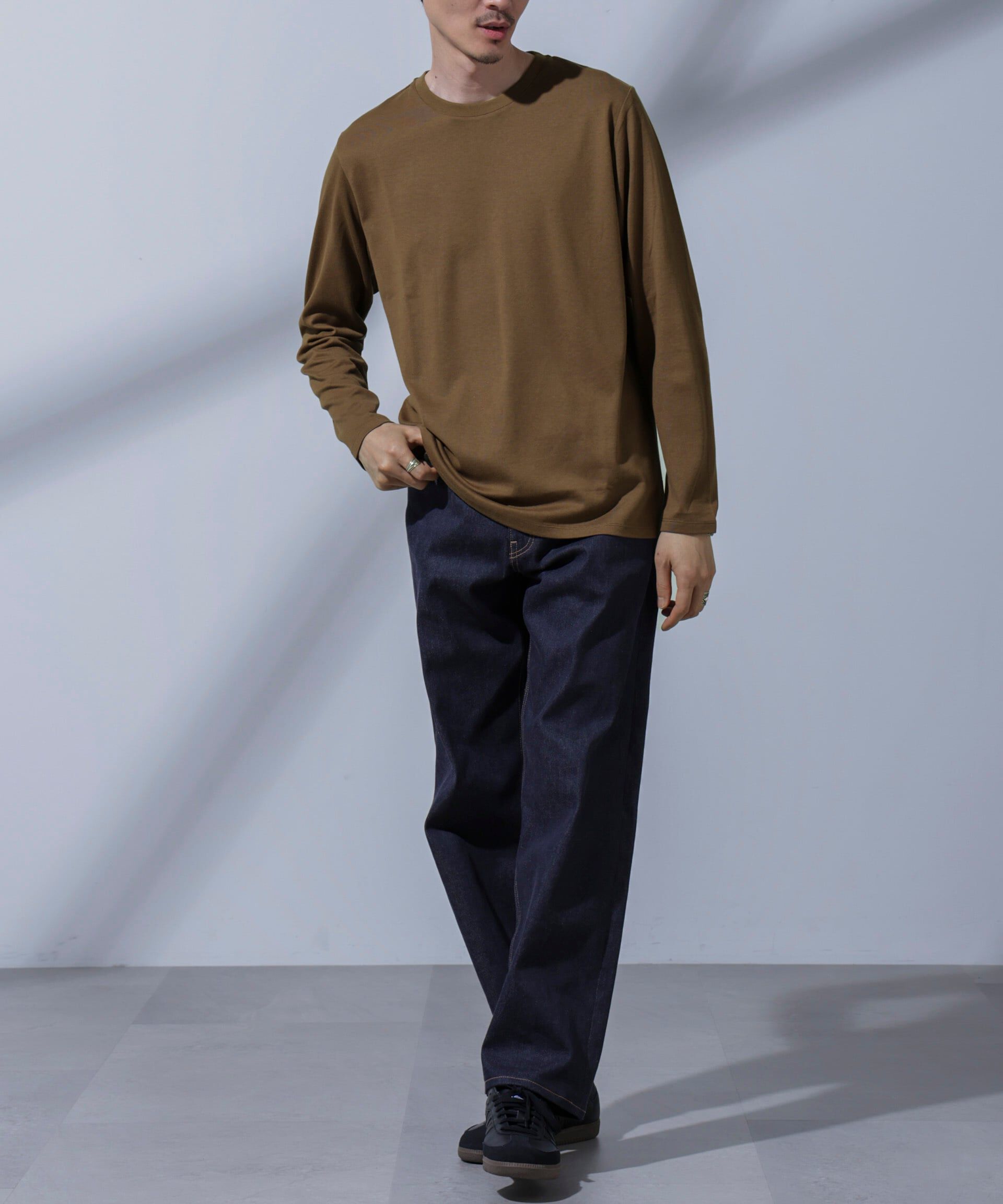 nano･universe「Anti Soaked(R)汗染み防止 クルーネックTシャツ 長袖」|Tシャツ・カットソー|