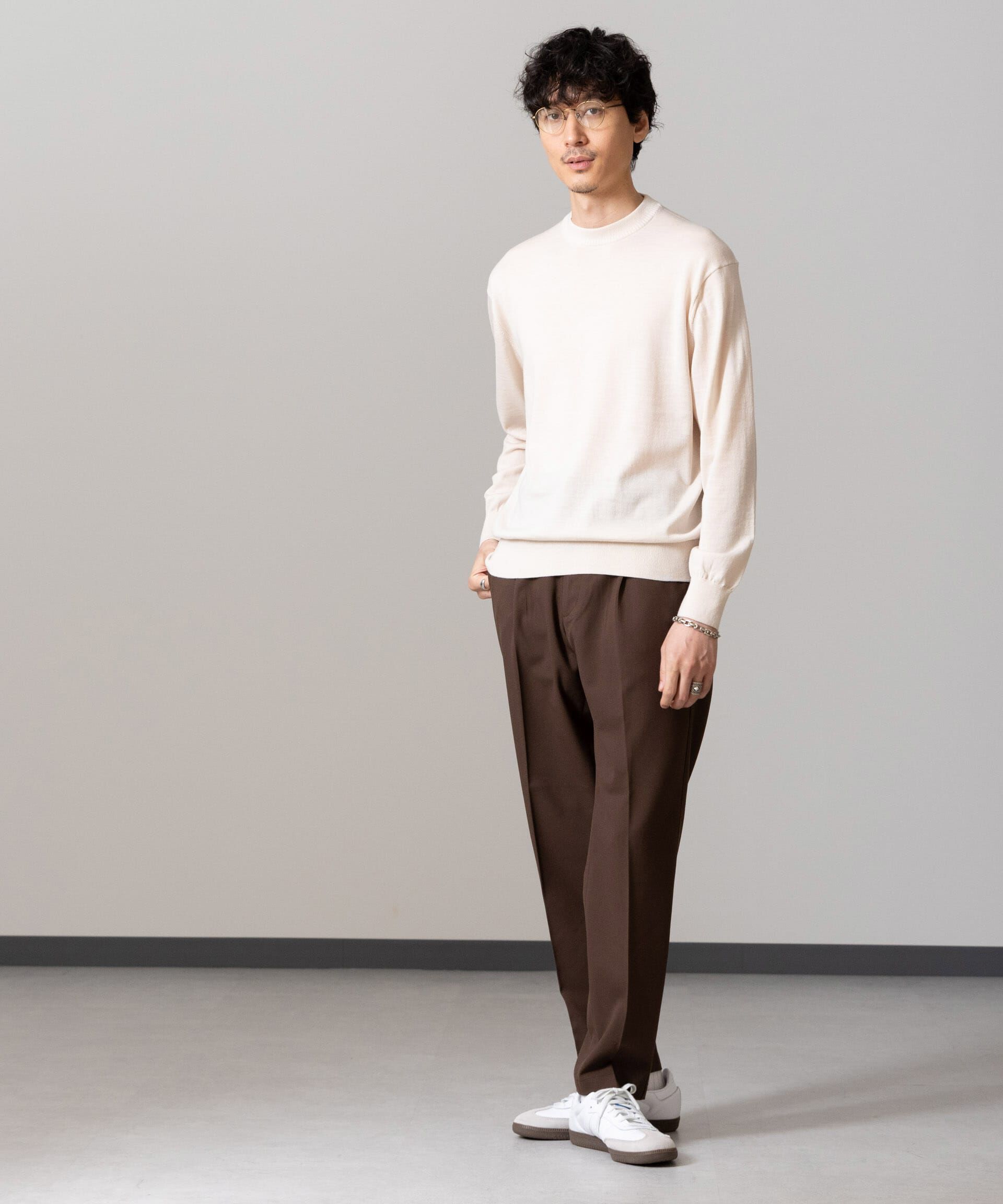 nano･universe「「毛玉レスニット」 ファインゲージクルーネック」|ニット・セーター|