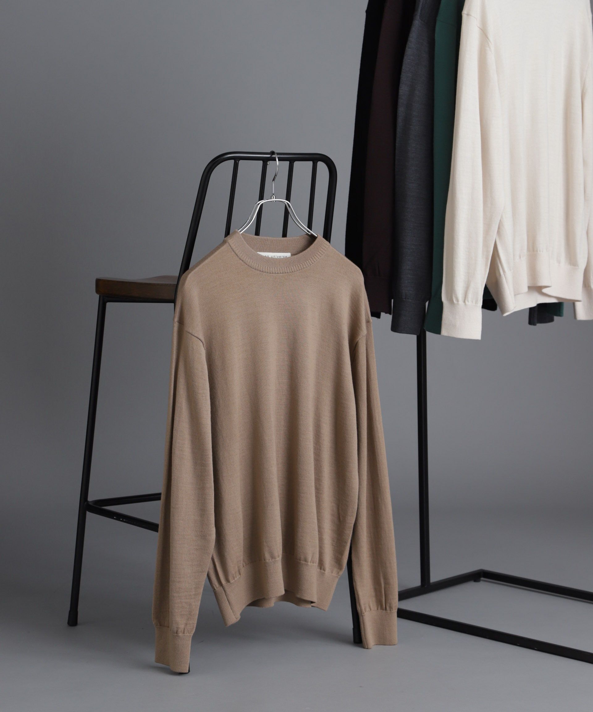 nano･universe「「毛玉レスニット」 ファインゲージクルーネック」|ニット・セーター|