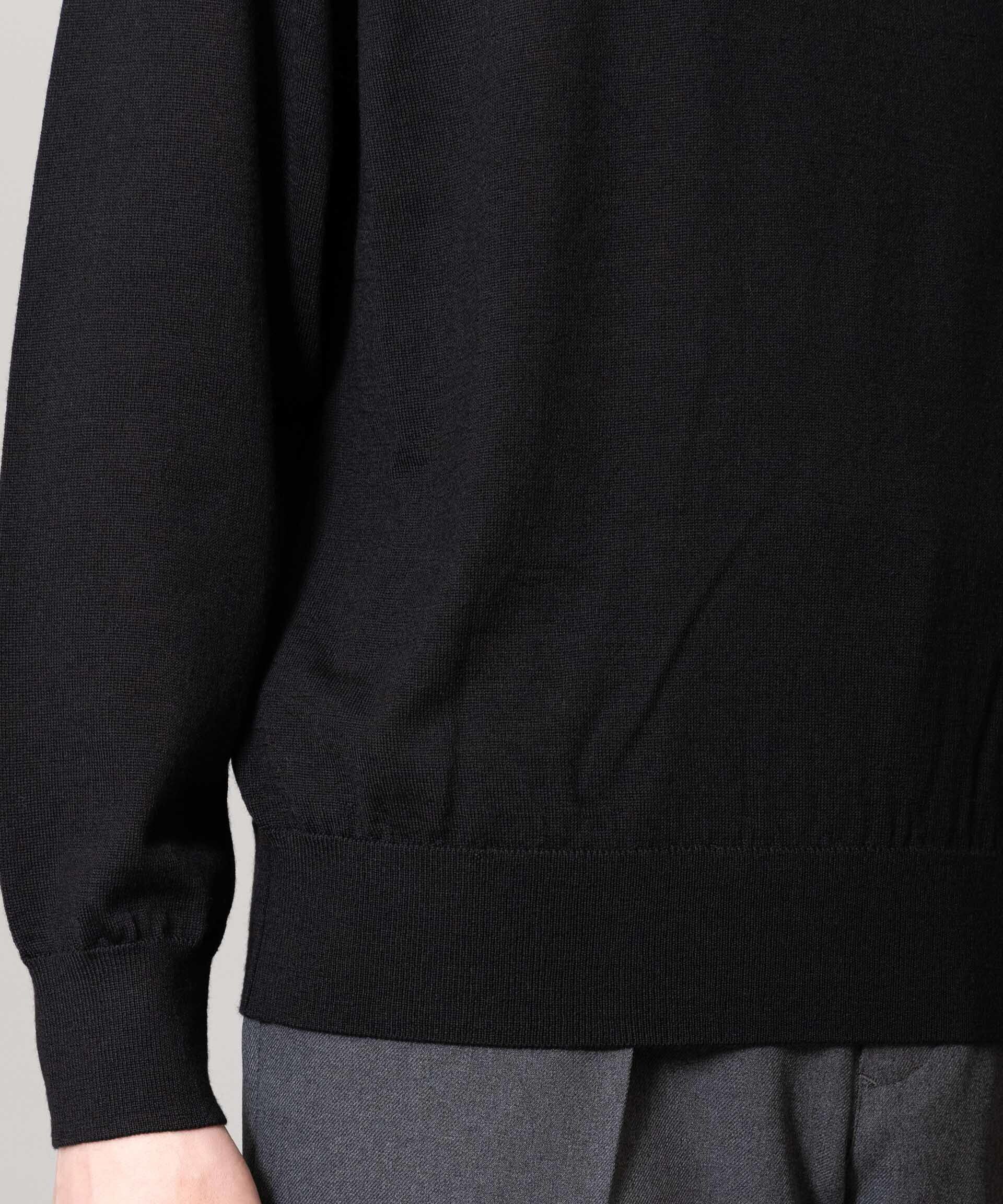 nano･universe「「毛玉レスニット」 ファインゲージモックネック」|ニット・セーター|