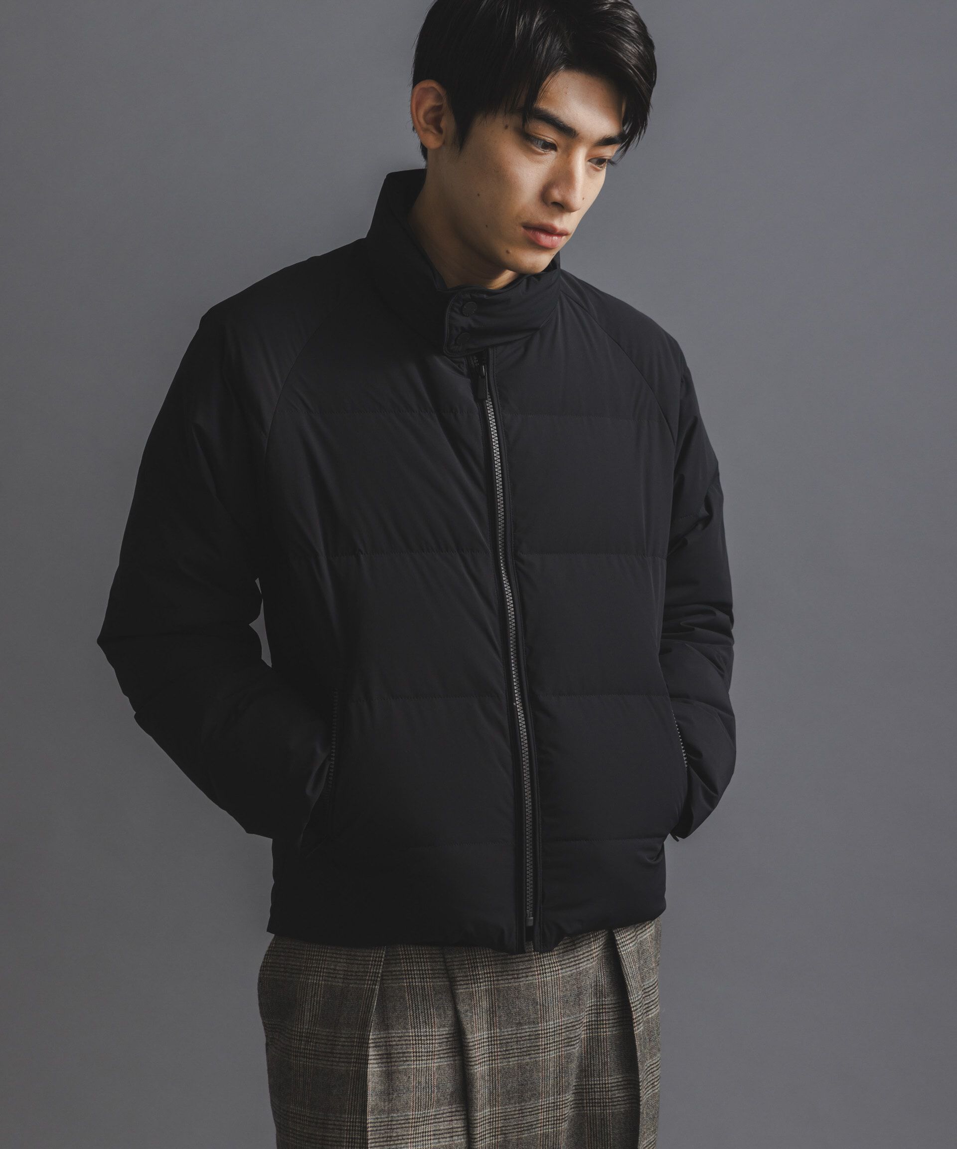 nano･universe「「西川ダウン(R)」スポーティースタンドダウン」|ダウン|