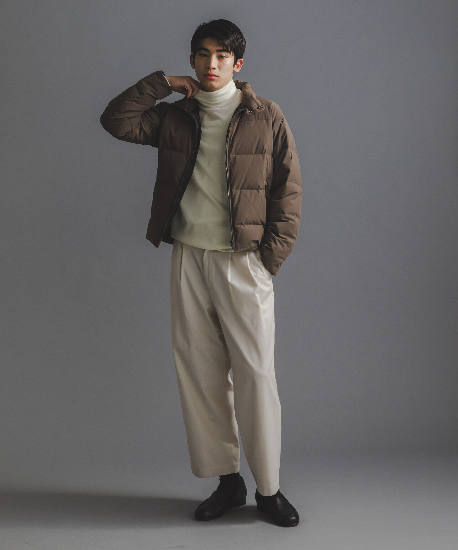 nano･universe「「西川ダウン(R)」スポーティースタンドダウン」|ダウン|