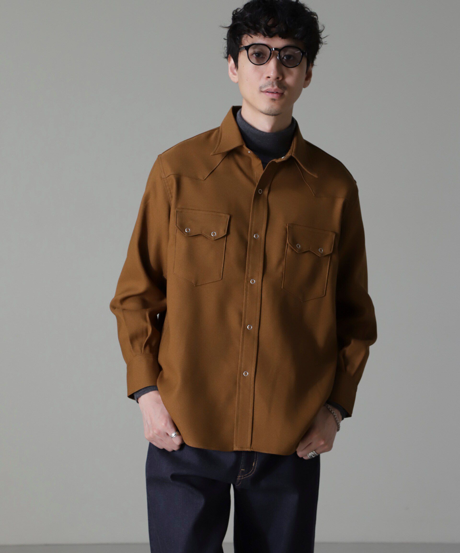 nano･universe「Wrangler/別注 Western Shirt」|シャツ・ブラウス|