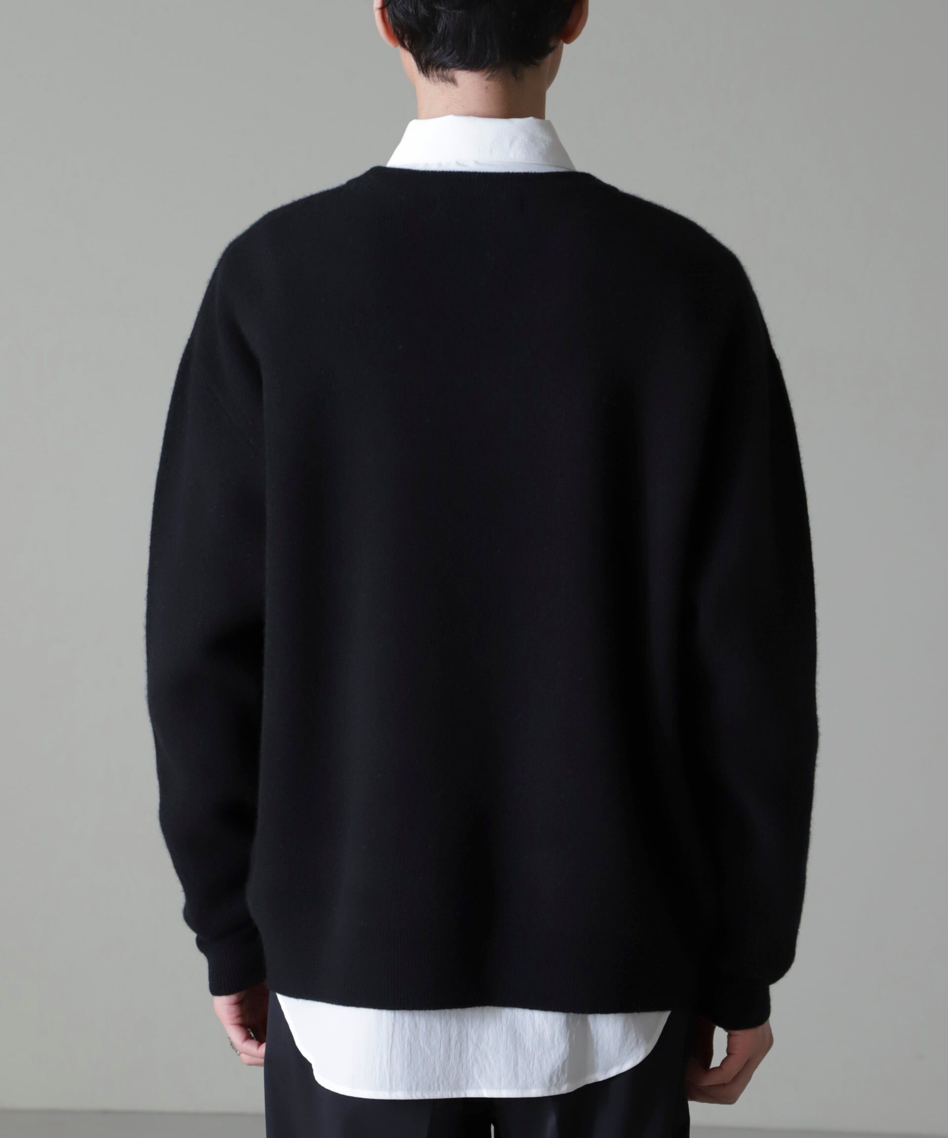 nano･universe「AQUA ウールカシミヤVネックプルオーバー」|ニット・セーター|