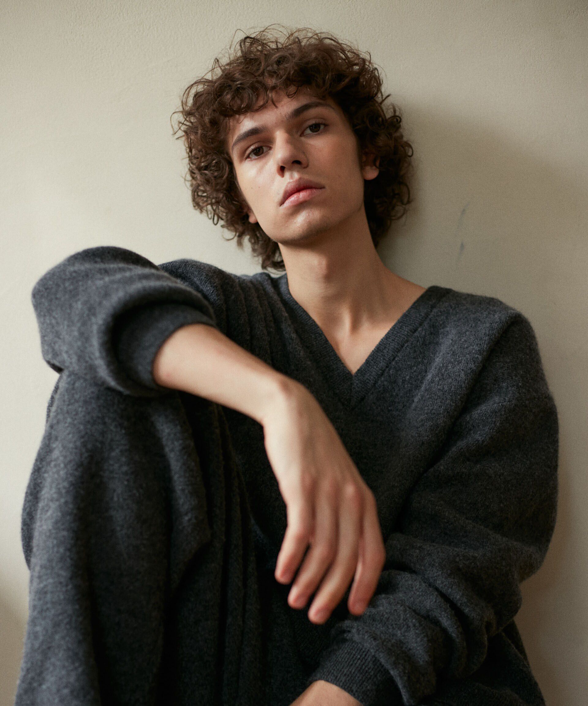 nano･universe「AQUA ウールカシミヤVネックプルオーバー」|ニット・セーター|