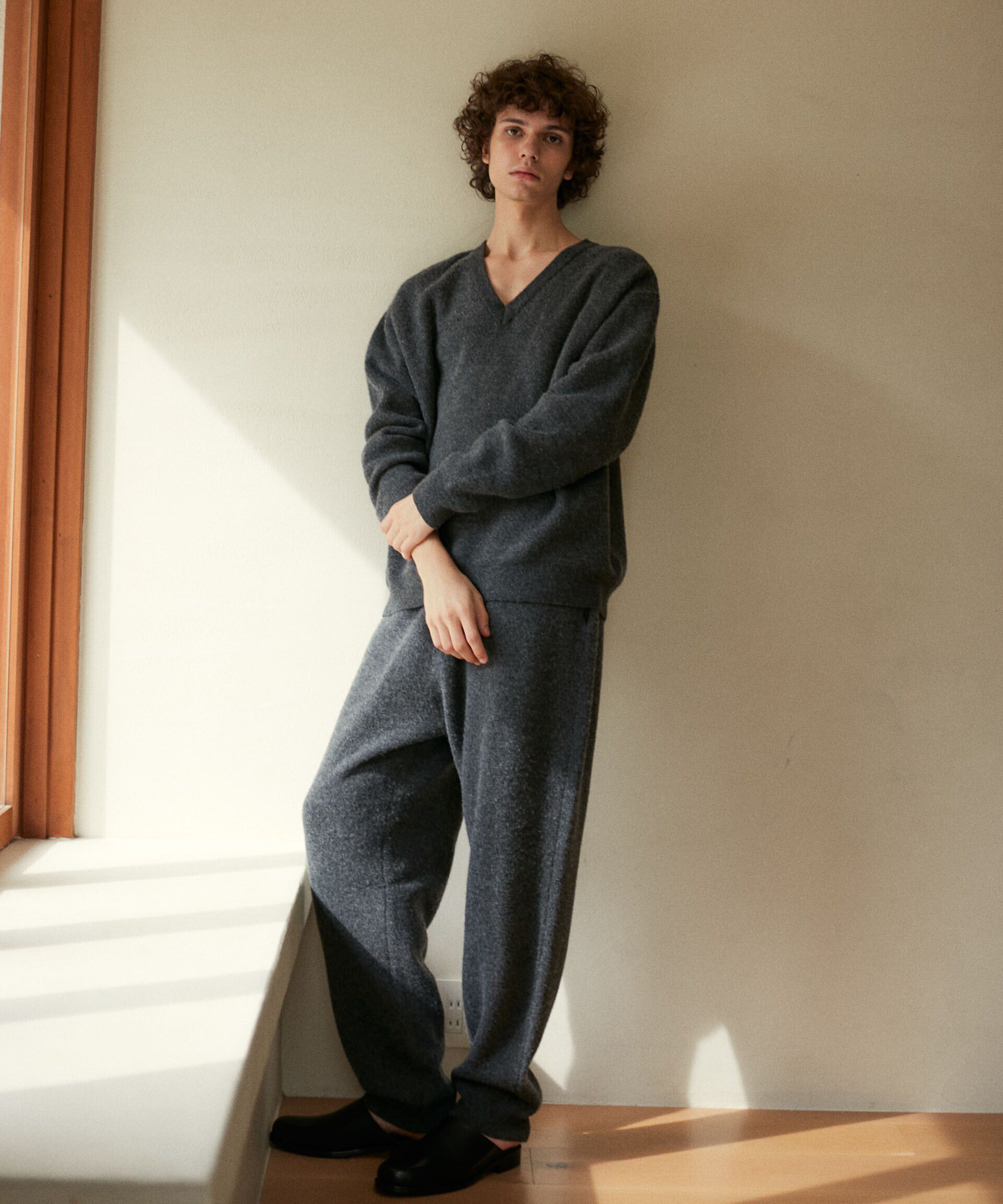 nano･universe「AQUA ウールカシミヤVネックプルオーバー」|ニット・セーター|