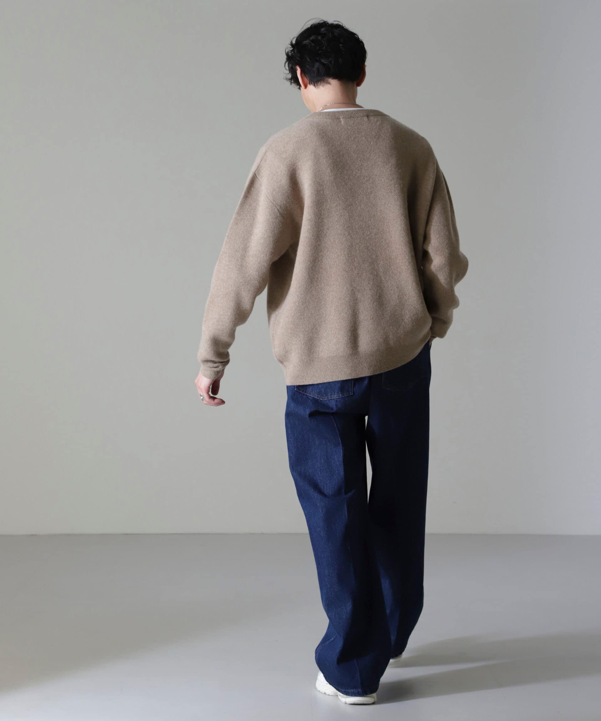 nano･universe「AQUA ウールカシミヤVネックプルオーバー」|ニット・セーター|