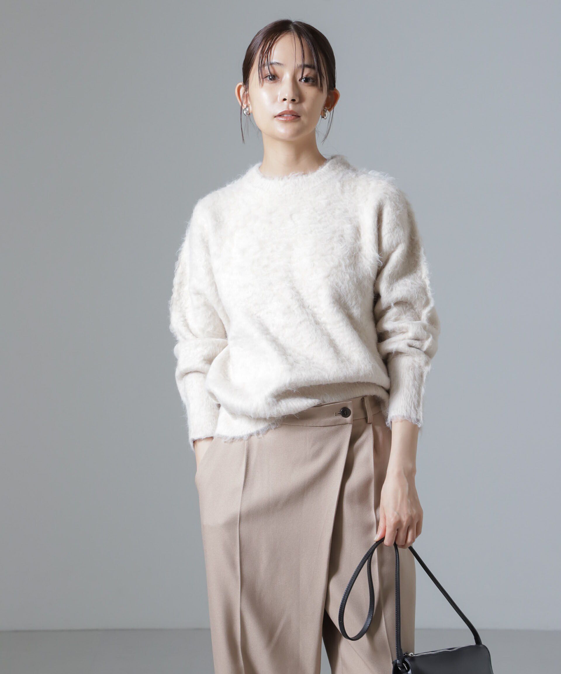 nano･universe「シャギークルーネックニットプルオーバー」|ニット・セーター|