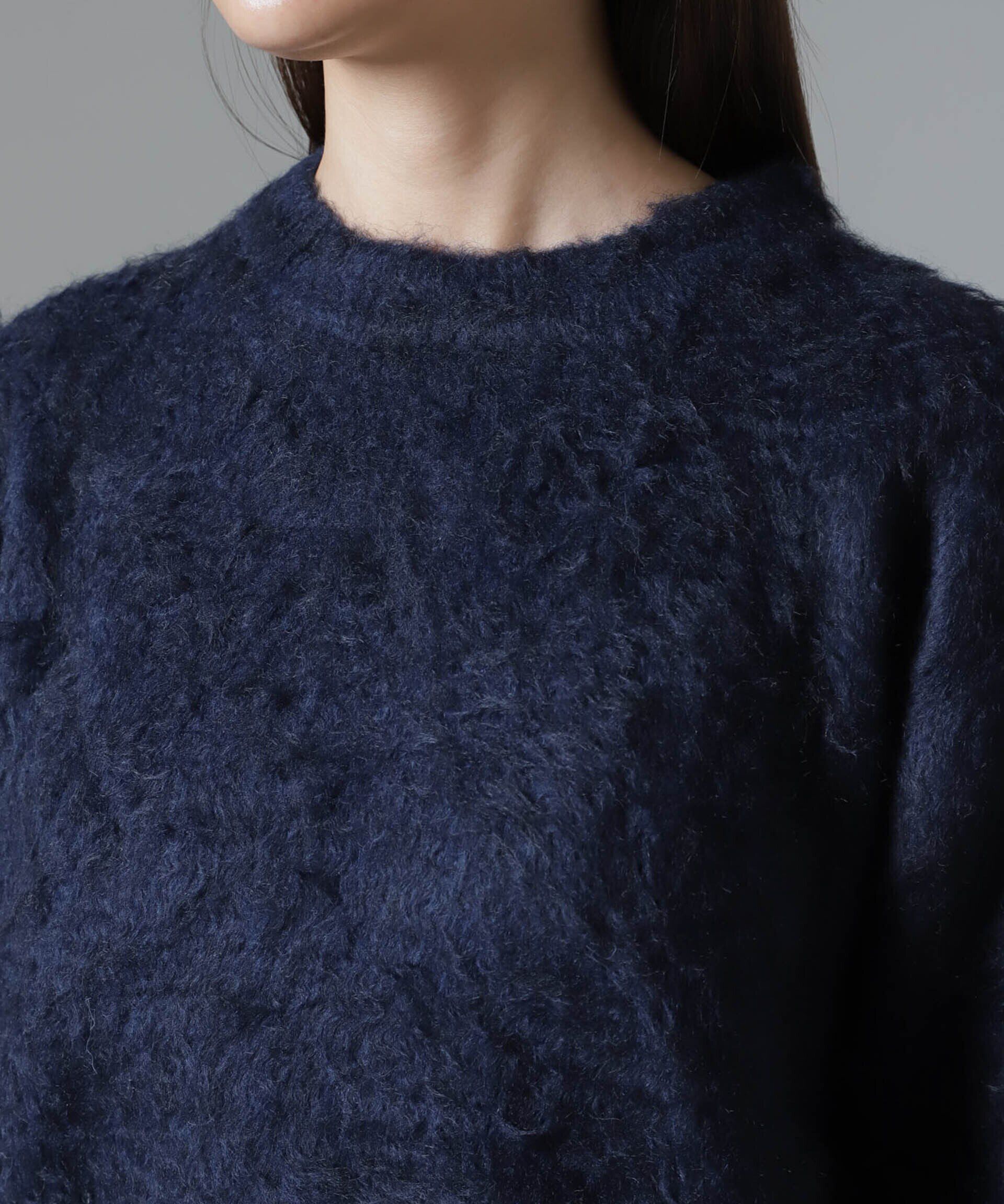 nano･universe「シャギークルーネックニットプルオーバー」|ニット・セーター|