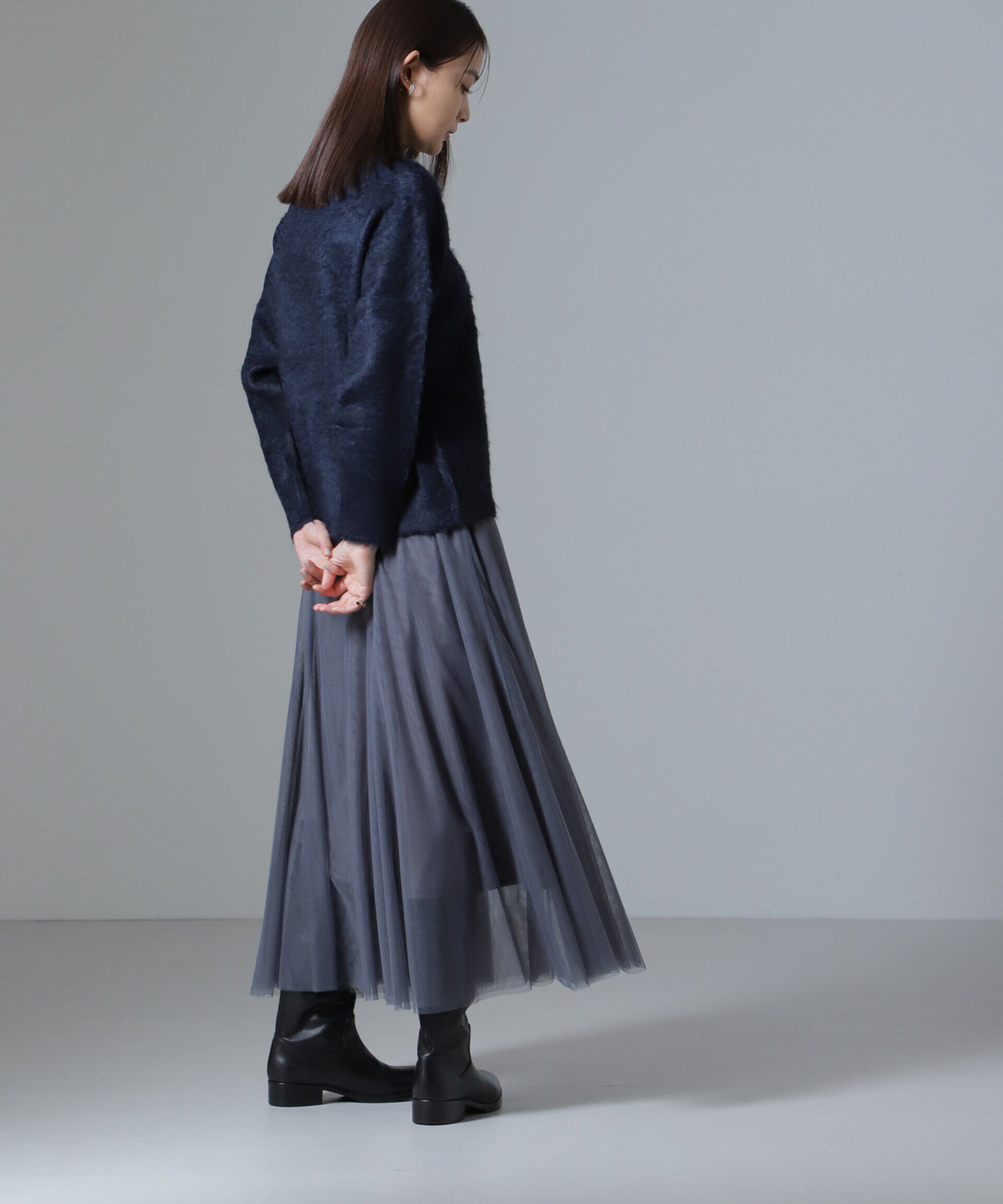 nano･universe「シャギークルーネックニットプルオーバー」|ニット・セーター|