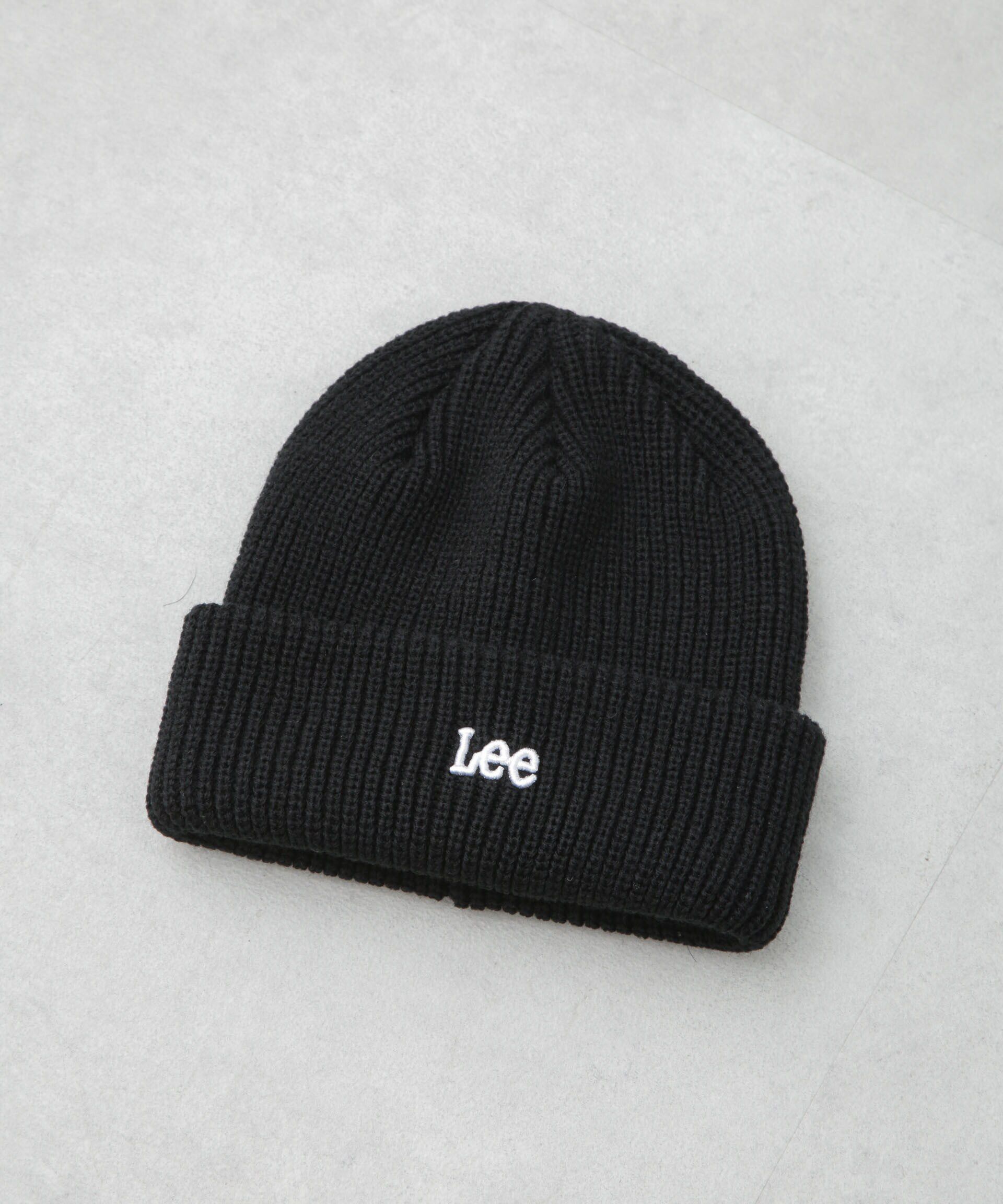 nano･universe「Lee/LE 3D EMB WATCH ACRYLIC」|キャップ・キャスケット|ブラック