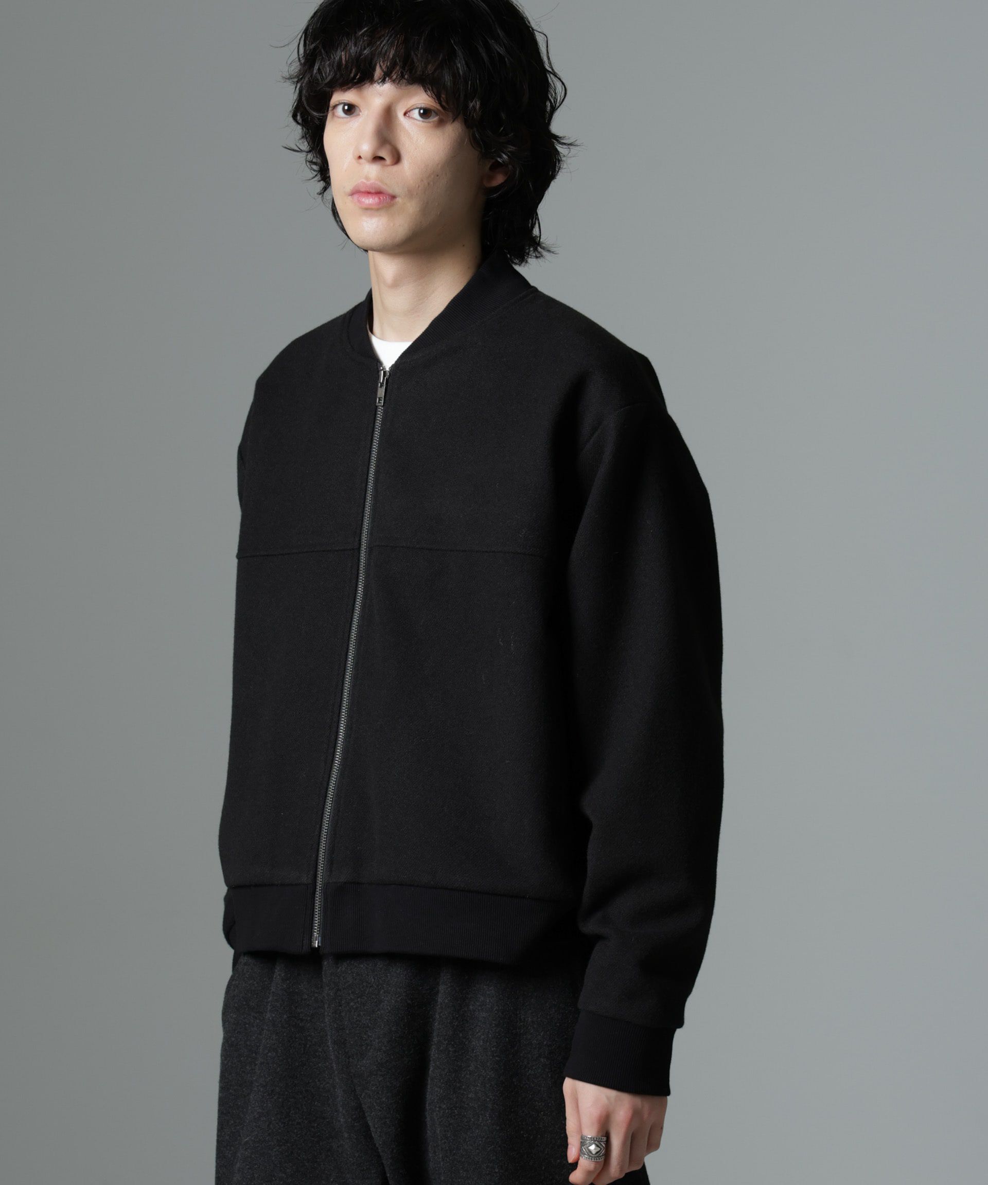 nano･universe「「NJ/CLUB」 メルトンカルゼブルゾン」|ブルゾン・スタジャン|