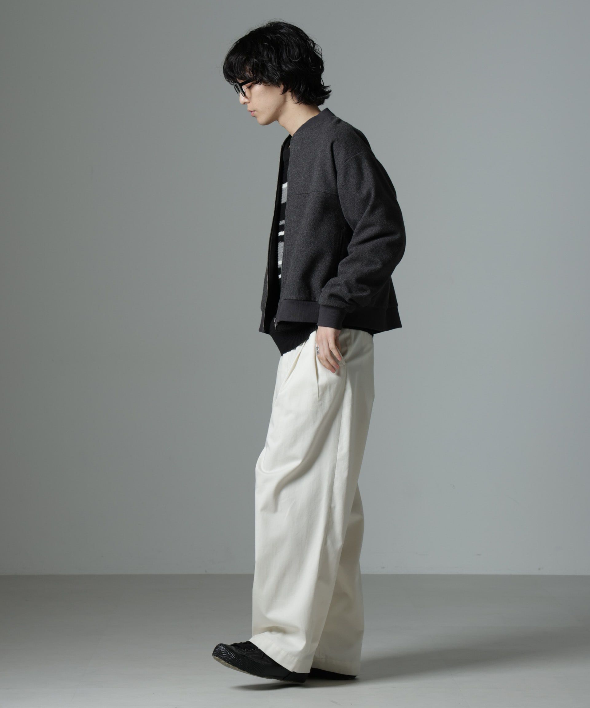 nano･universe「「NJ/CLUB」 メルトンカルゼブルゾン」|ブルゾン・スタジャン|