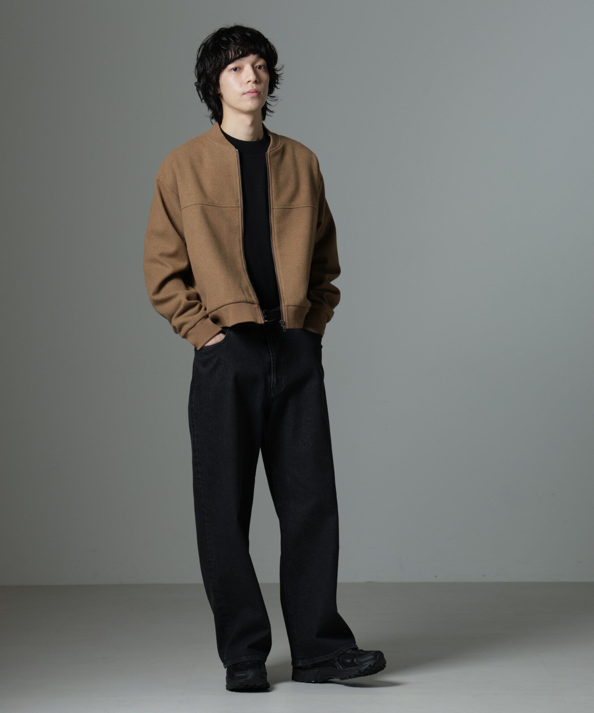 nano･universe「「NJ/CLUB」 メルトンカルゼブルゾン」|ブルゾン・スタジャン|