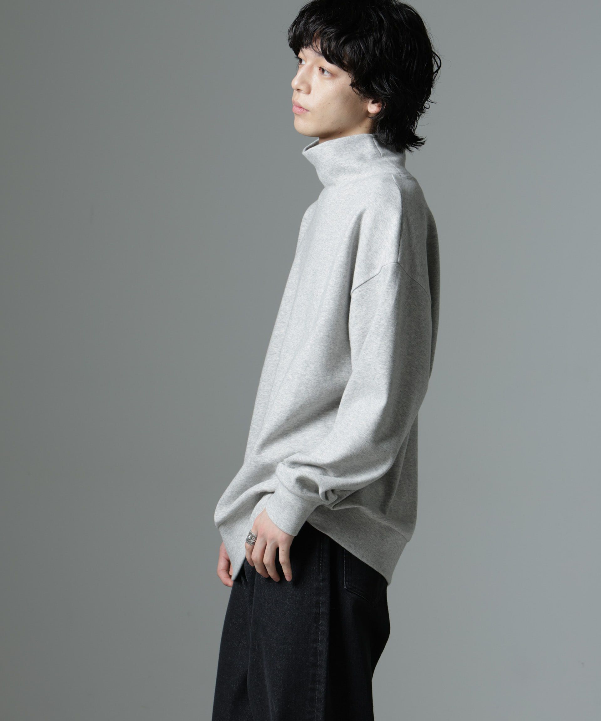 nano･universe「ジャガードポンチタートルプルオーバー」|Tシャツ・カットソー|