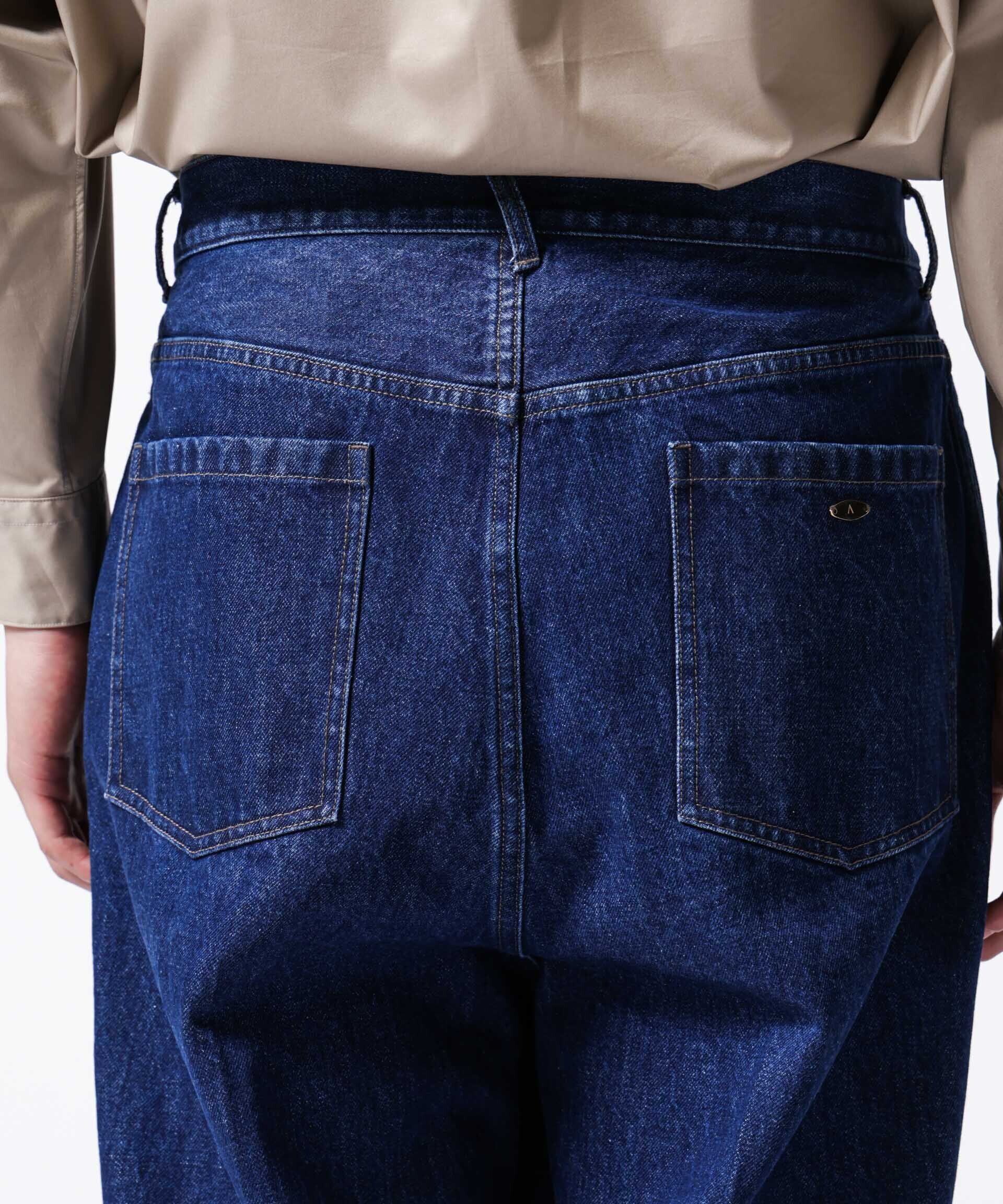 nano･universe「「ASSEMBLANC」ラップディティールデニムトラウザー」|チノ|