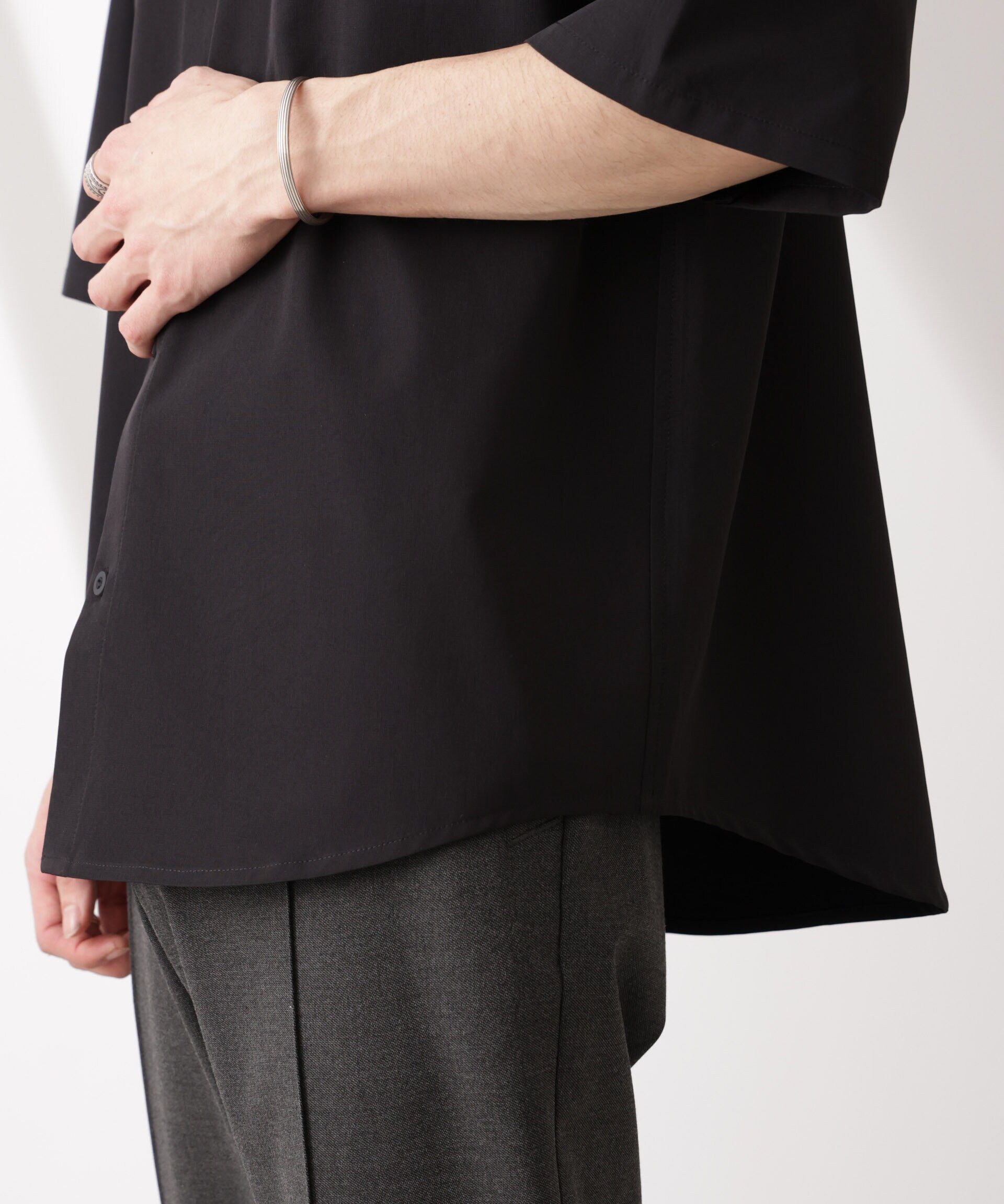 nano･universe「ライトウェイトストレッチ シャツ半袖」|シャツ・ブラウス|