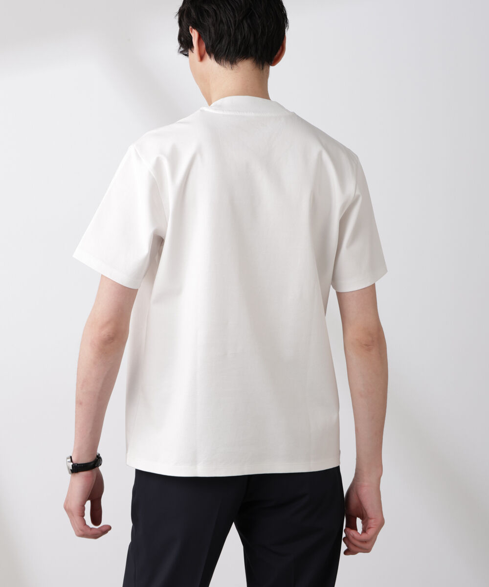 nano･universe「ジャケT(R)プレミアム Vネック 半袖」|Tシャツ・カットソー|