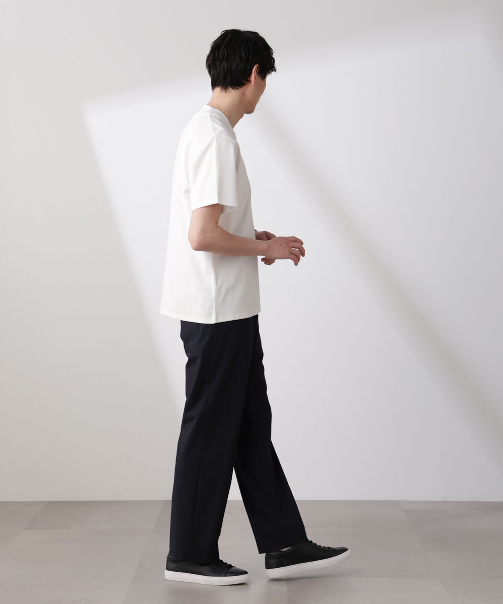 nano･universe「ジャケT(R)プレミアム Vネック 半袖」|Tシャツ・カットソー|