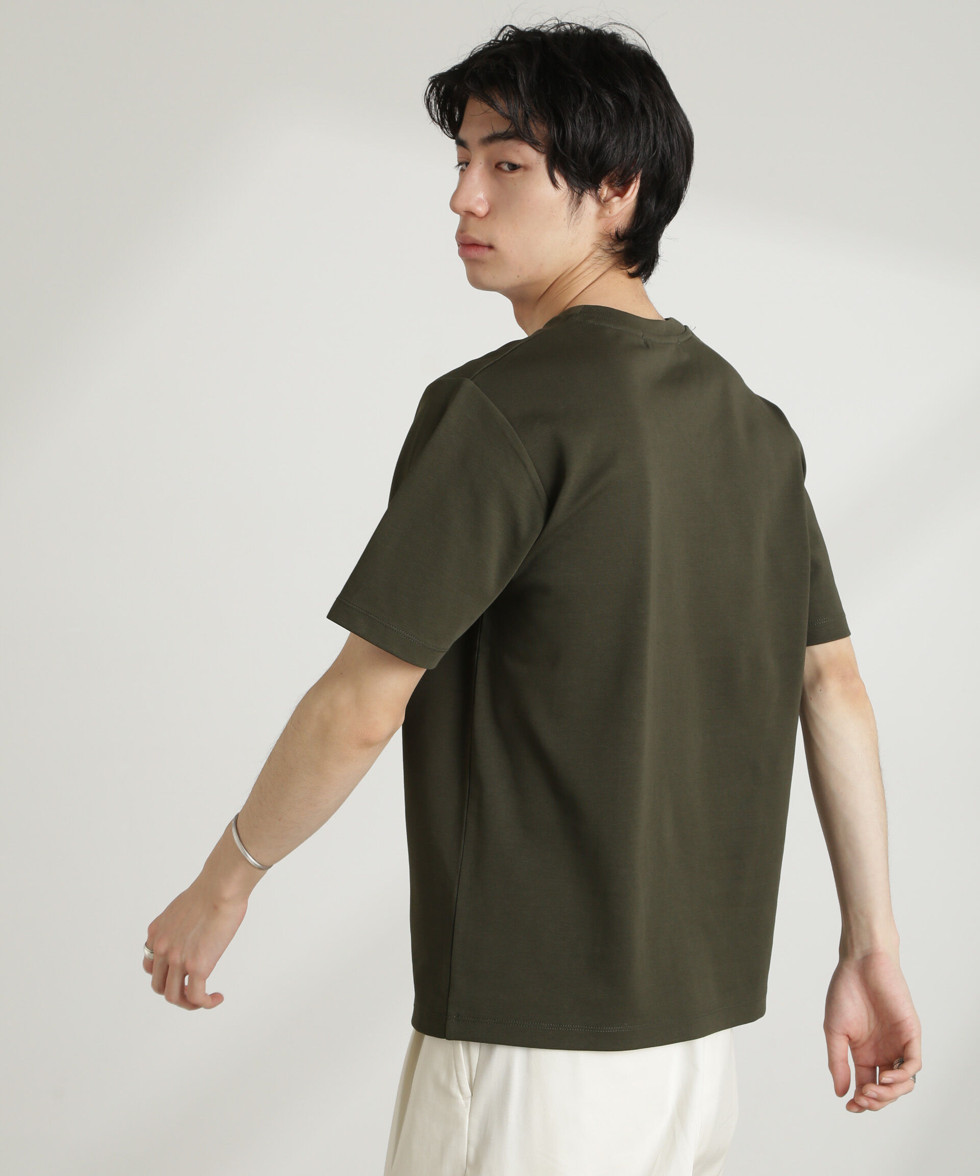 nano･universe「ダブルスムースVネックTシャツ 半袖」|Tシャツ・カットソー|