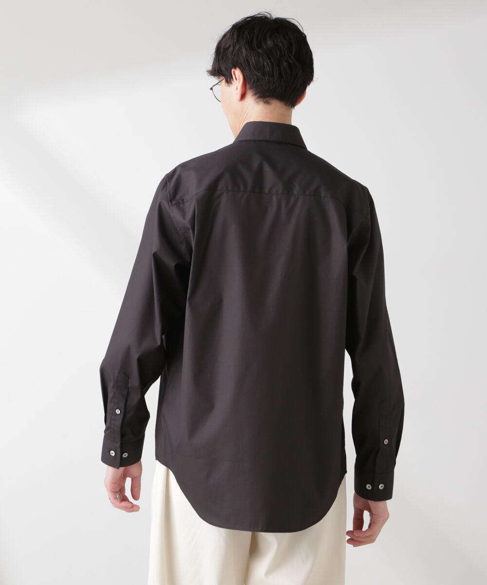 nano･universe「ESTENEIGE(R) レギュラーカラーシャツ 長袖/接触冷感」|シャツ・ブラウス|