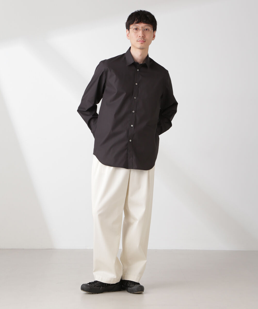 nano･universe「ESTENEIGE(R) レギュラーカラーシャツ 長袖/接触冷感」|シャツ・ブラウス|