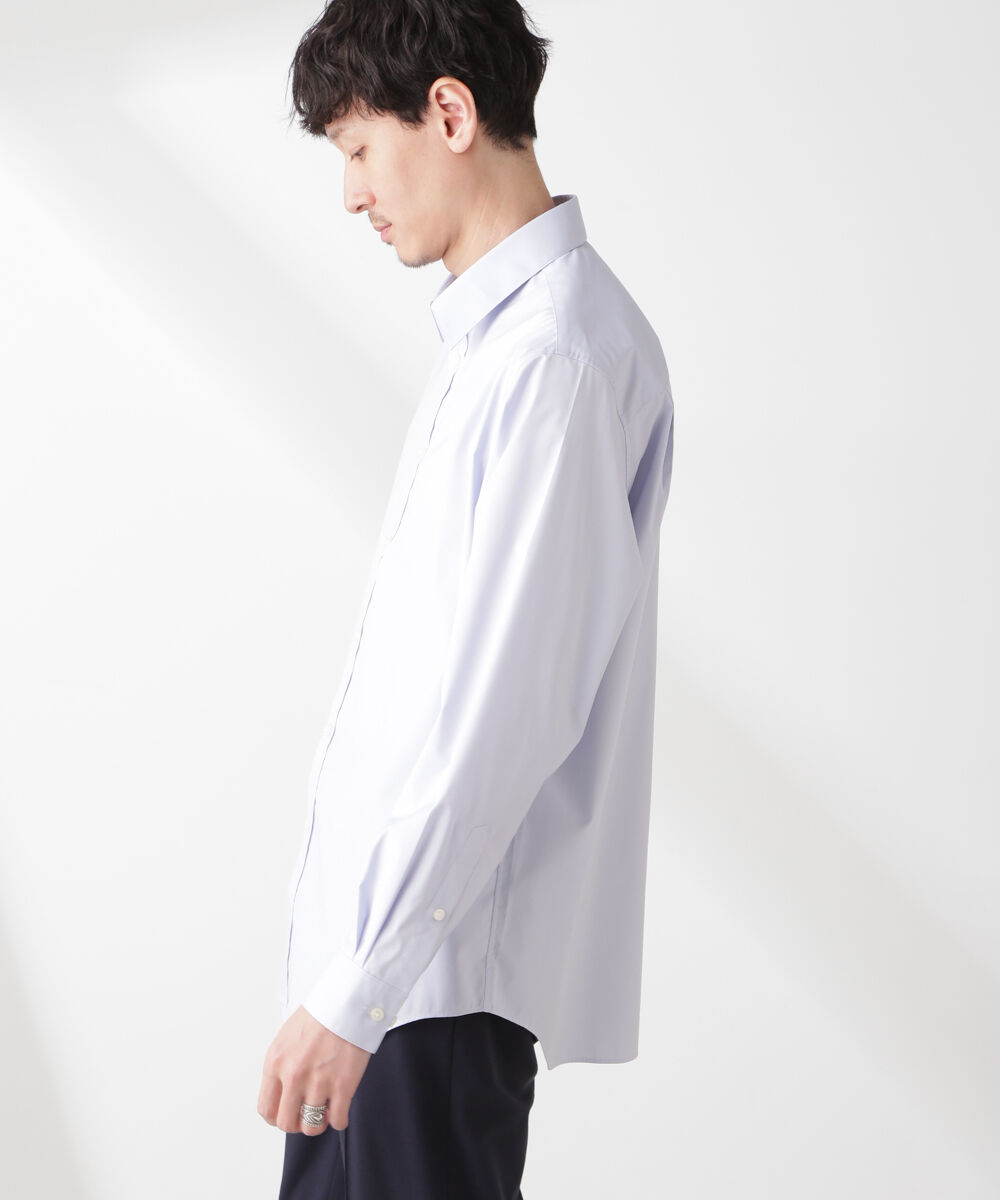 nano･universe「ESTENEIGE(R) レギュラーカラーシャツ 長袖/接触冷感」|シャツ・ブラウス|