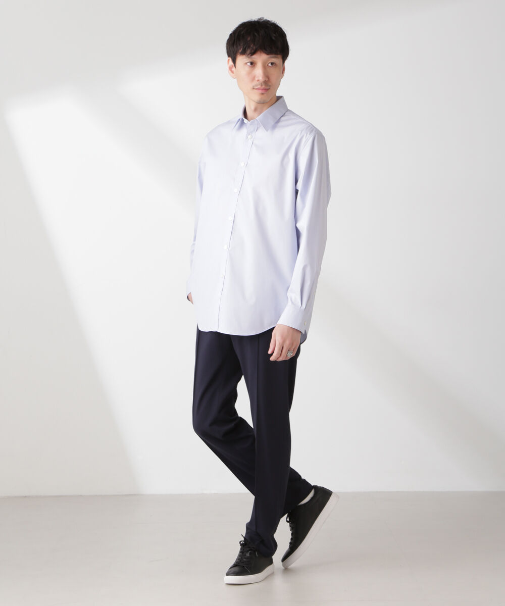 nano･universe「ESTENEIGE(R) レギュラーカラーシャツ 長袖/接触冷感」|シャツ・ブラウス|