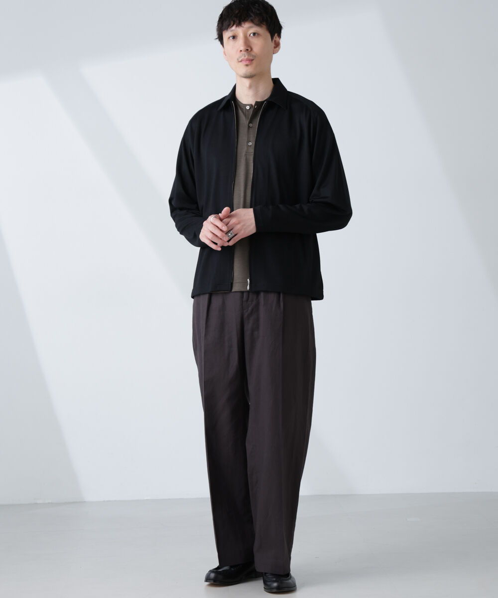 nano･universe「「ALL-DAYS COMFORT 100% WOOL」 ZIPプルオーバー」|Tシャツ・カットソー|