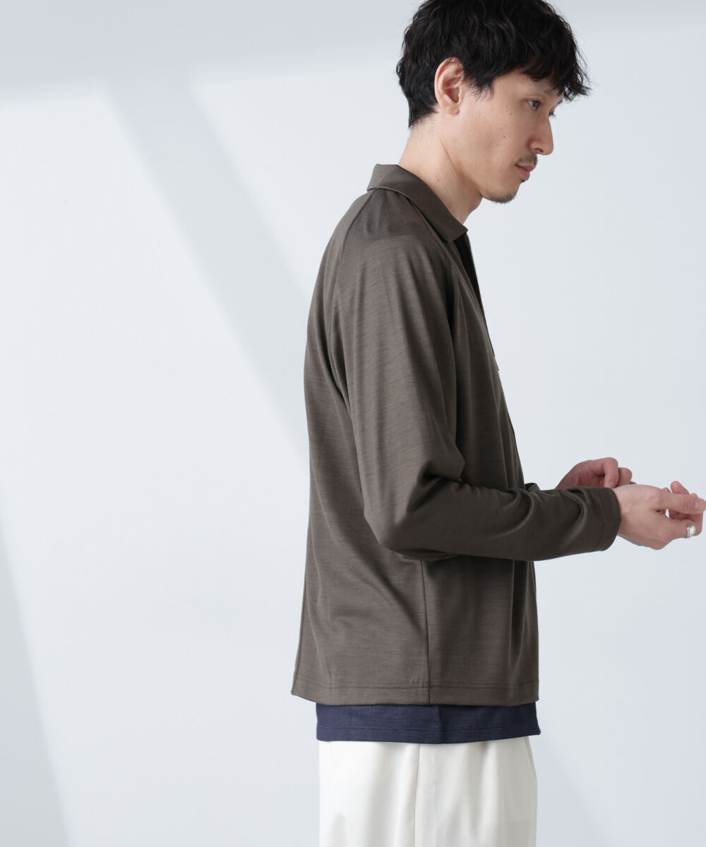 nano･universe「「ALL-DAYS COMFORT 100% WOOL」 ZIPプルオーバー」|Tシャツ・カットソー|