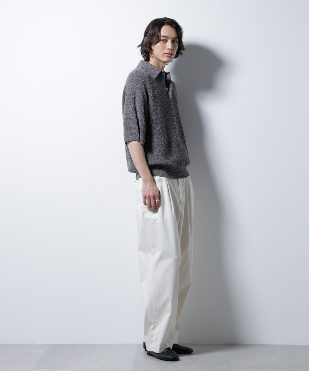 nano･universe「ミックスメランジニットポロ」|ニット・セーター|