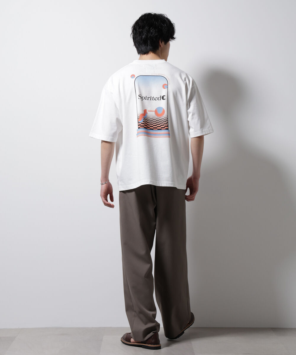 nano･universe「「MOFFISIE」2.0オリジナルプリント Tシャツ 半袖」|Tシャツ・カットソー|