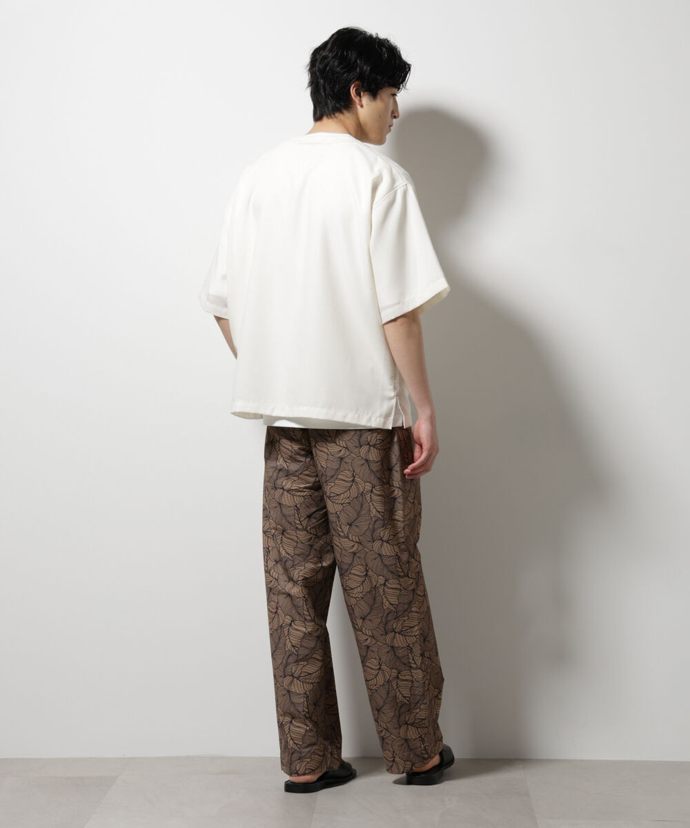 nano･universe「ボタニカルパターンサッカーイージーパンツ(セットアップ可)」|チノ|