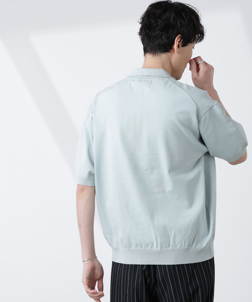  「コットン/ソロナ プレーティング 半袖ニットポロシャツ」|Tシャツ・カットソー|