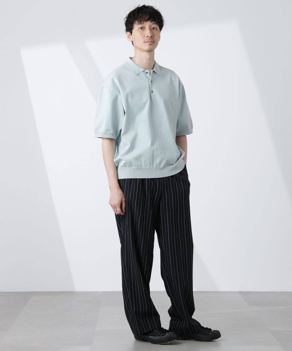  「コットン/ソロナ プレーティング 半袖ニットポロシャツ」|Tシャツ・カットソー|