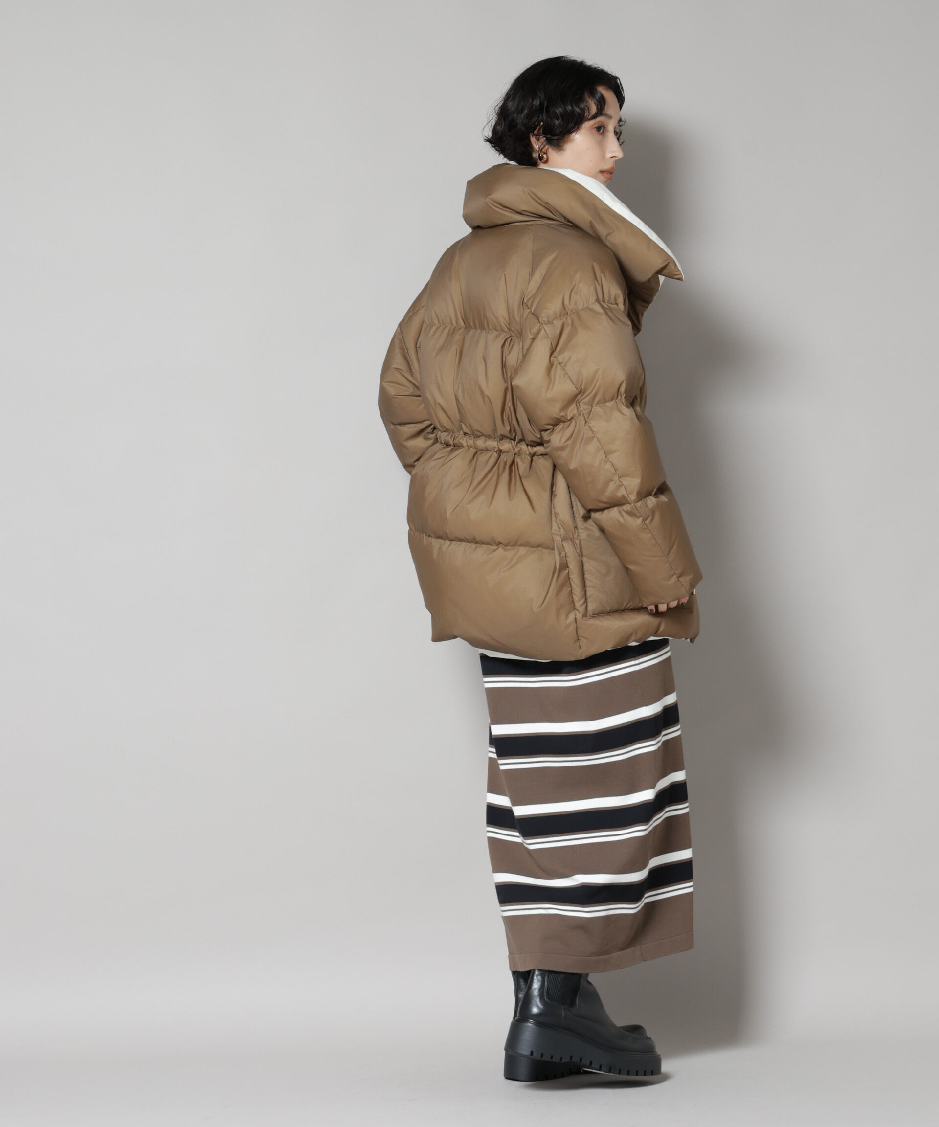 nano･universe「「西川ダウン(R)」バイカラーボリュームダウン」|ダウン|