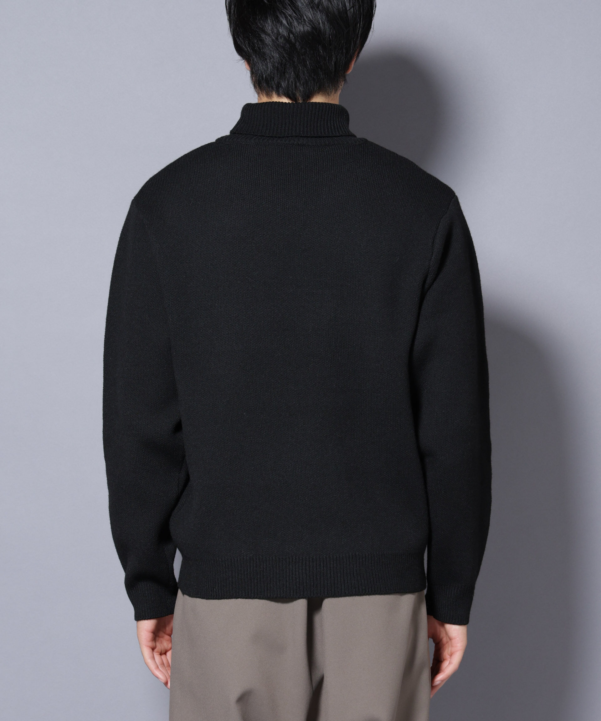 nano･universe「PBTストレッチタートルネックニット」|ニット・セーター|