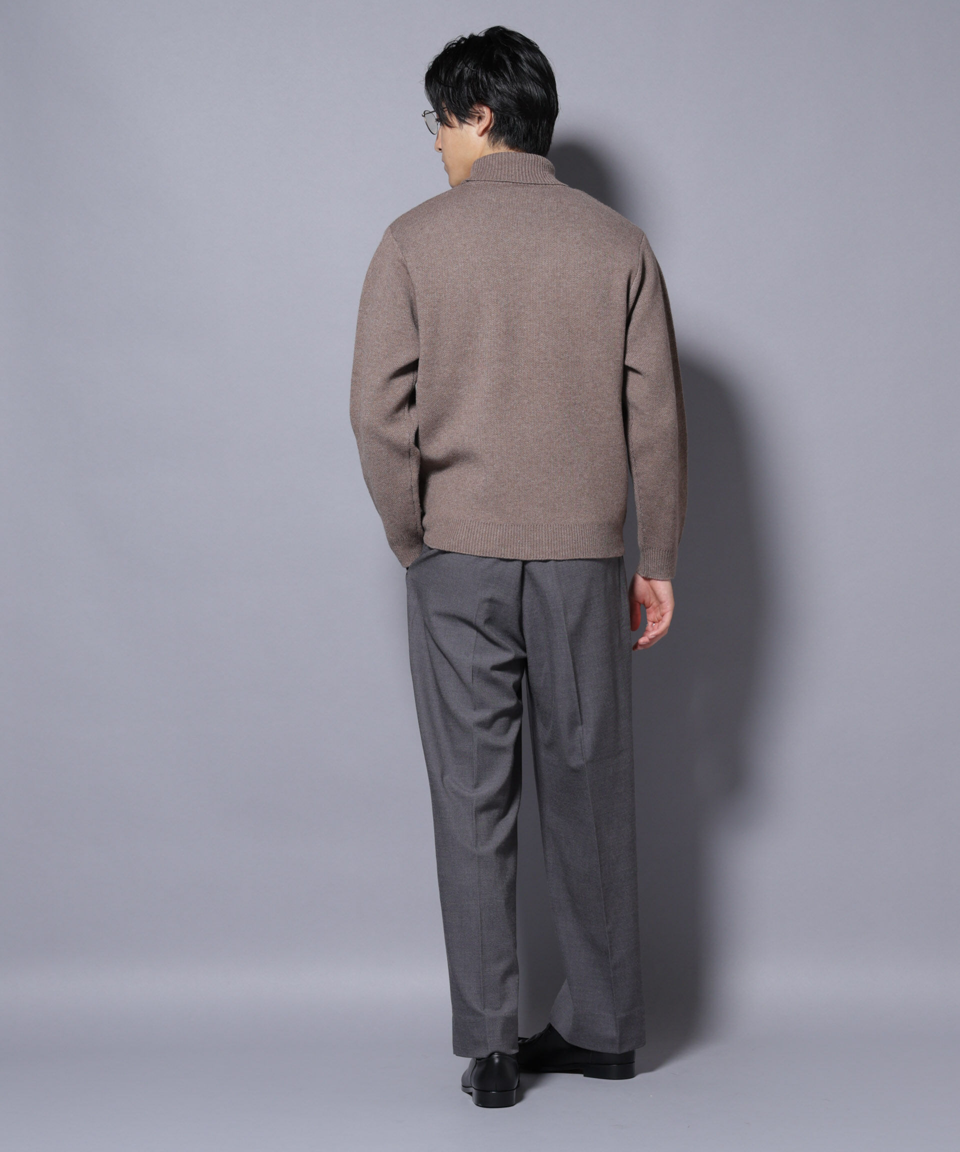 nano･universe「PBTストレッチタートルネックニット」|ニット・セーター|