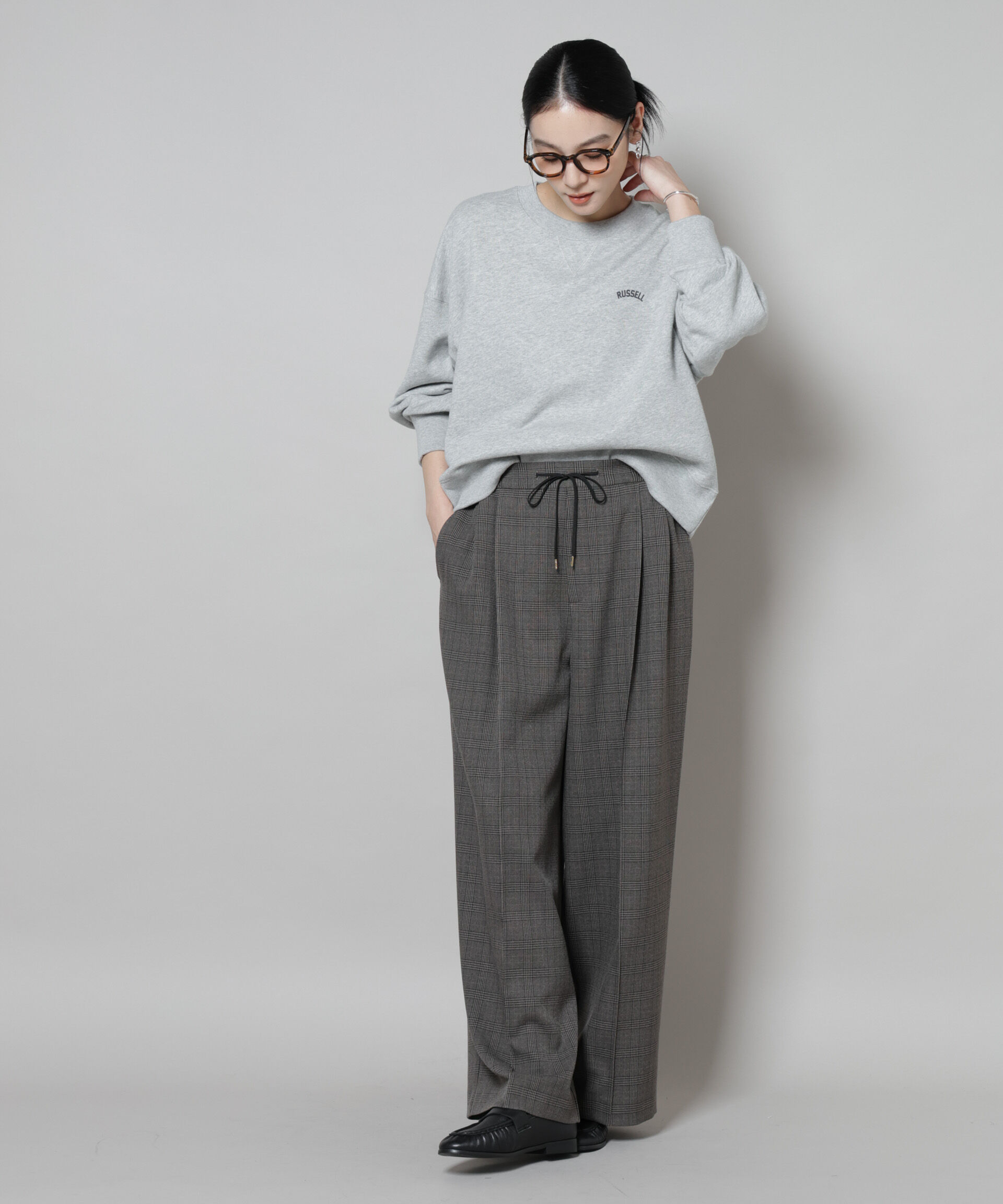 nano･universe「RUSSELL ATHLETIC/別注 Mini Logo Crewneck Sweat」|Tシャツ・カットソー|