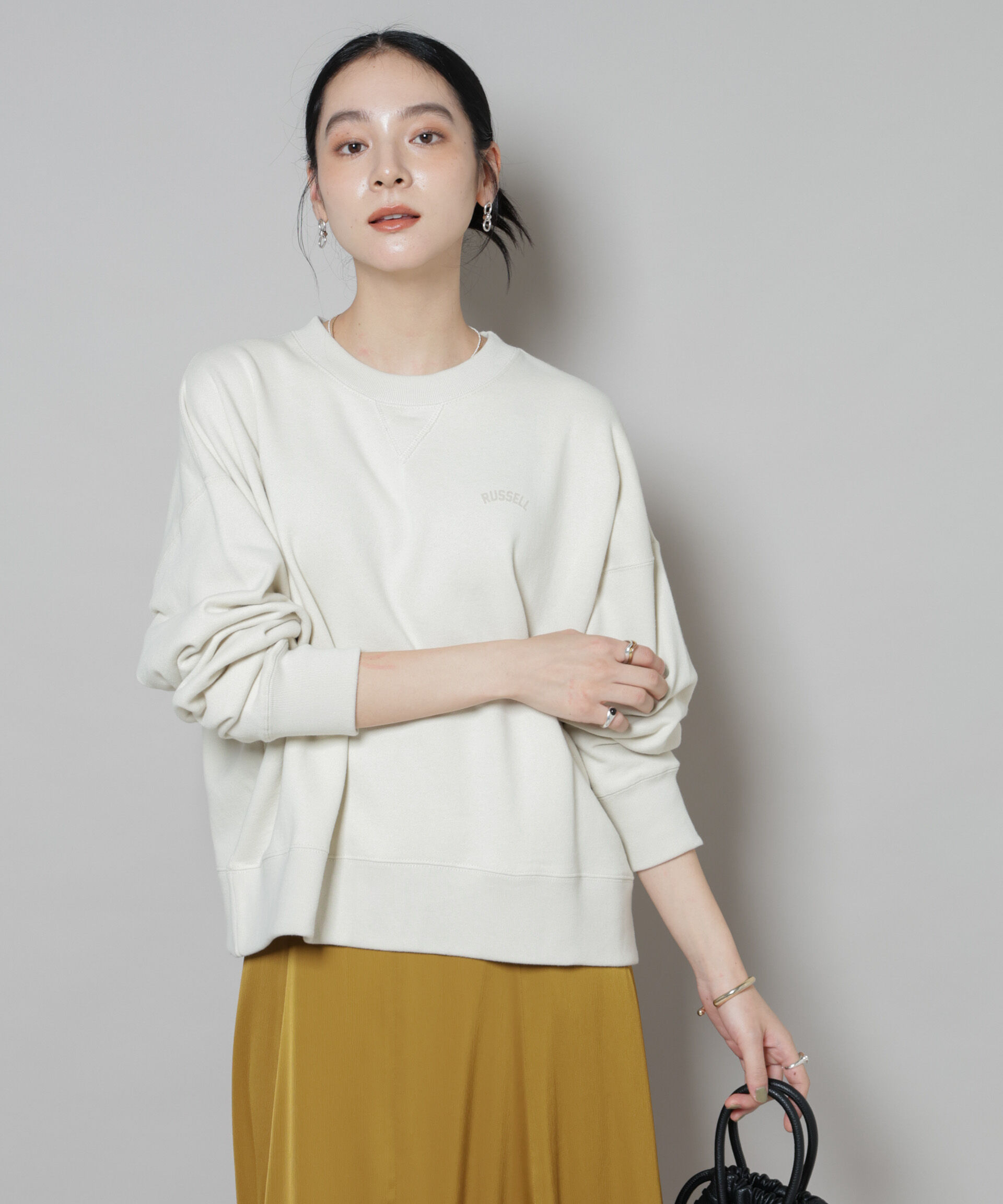 nano･universe「RUSSELL ATHLETIC/別注 Mini Logo Crewneck Sweat」|Tシャツ・カットソー|