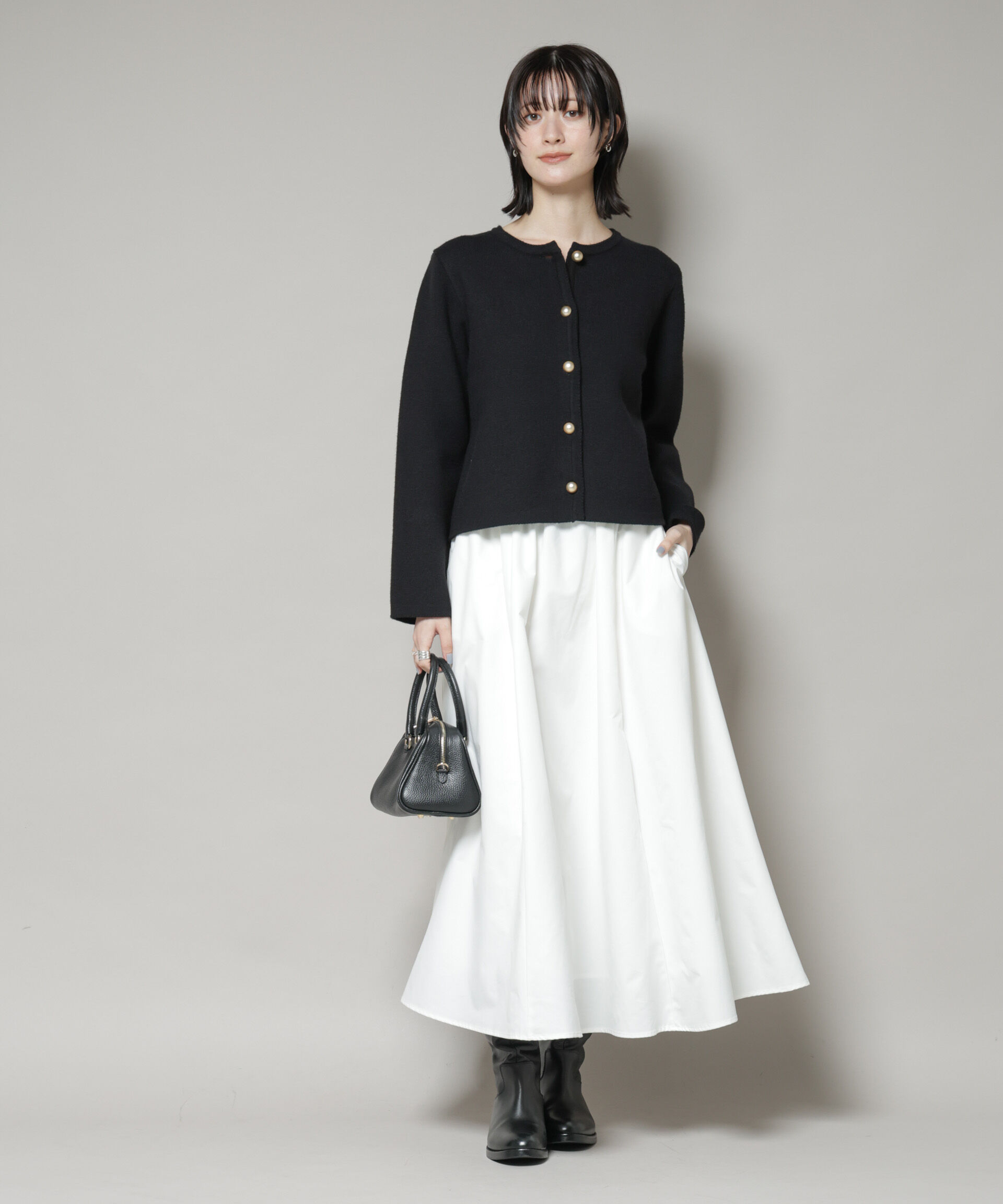 nano･universe「ミラノリブニットジャケット」|ニット・セーター|