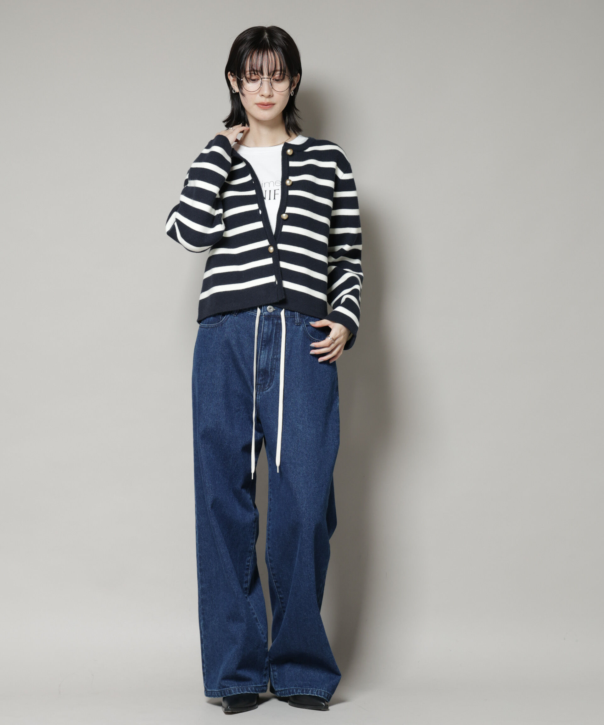 nano･universe「ミラノリブニットジャケット」|ニット・セーター|