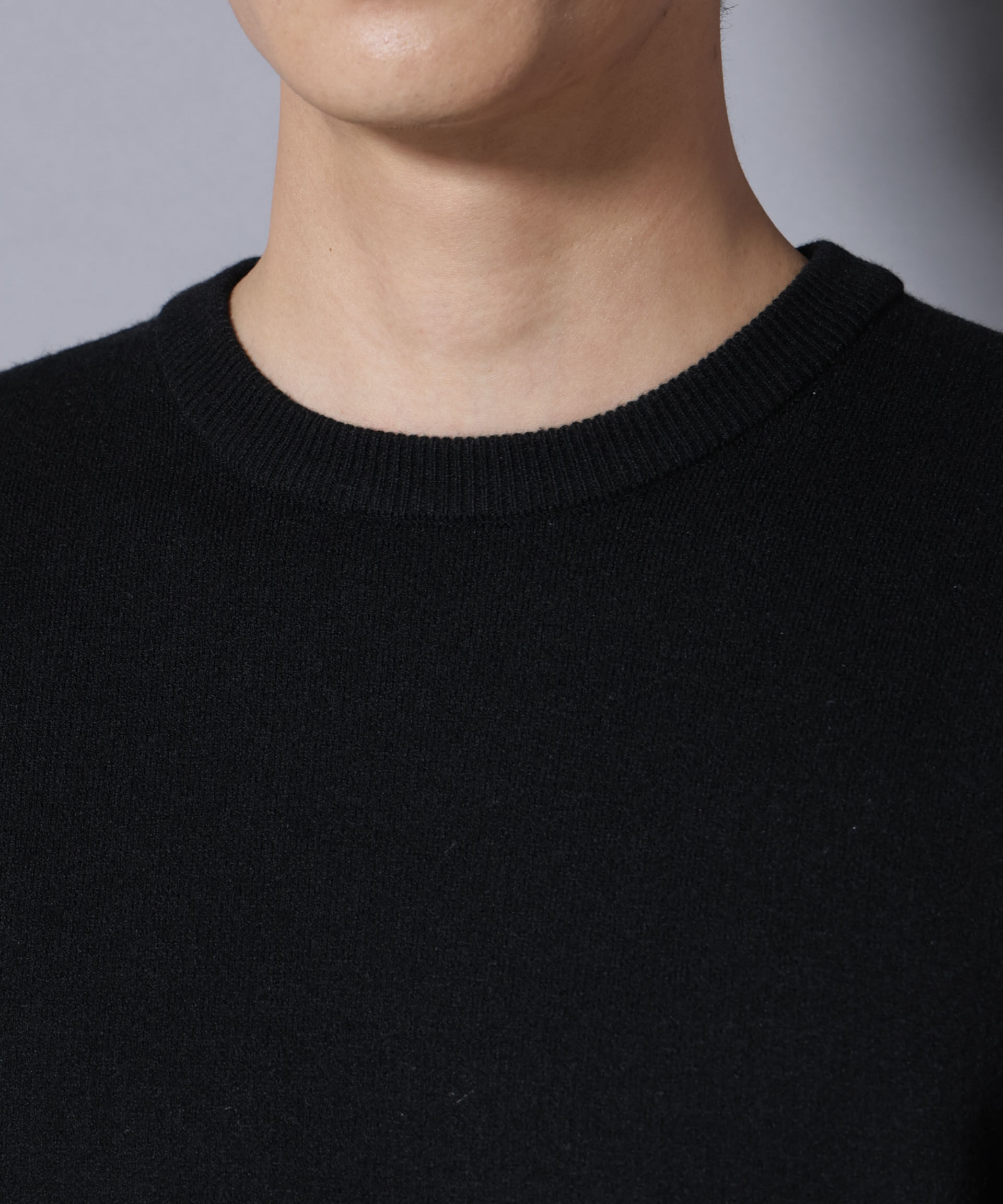 nano･universe「シルク混クルーネックニット」|ニット・セーター|