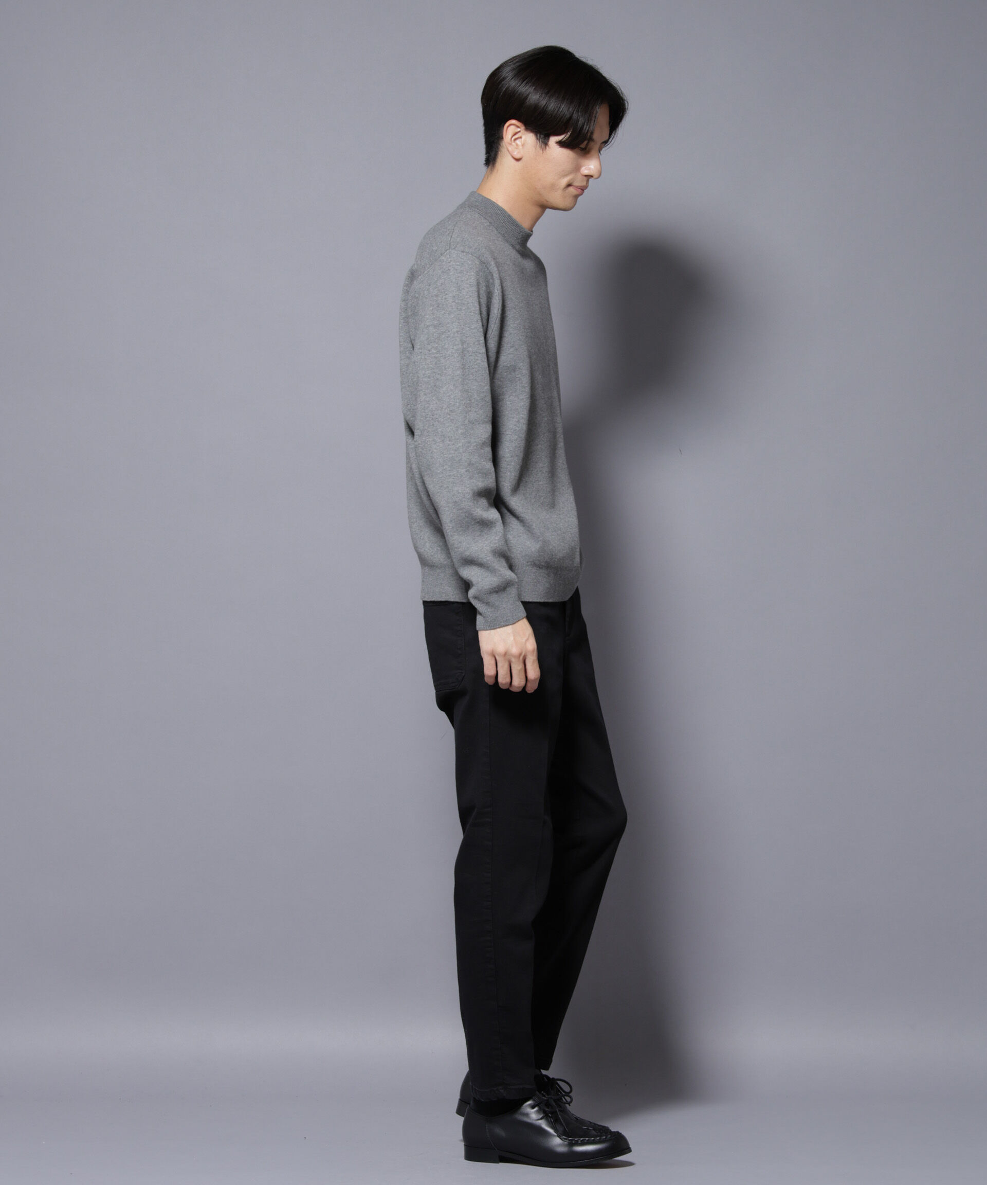 nano･universe「シルク混モックネックニット」|ニット・セーター|